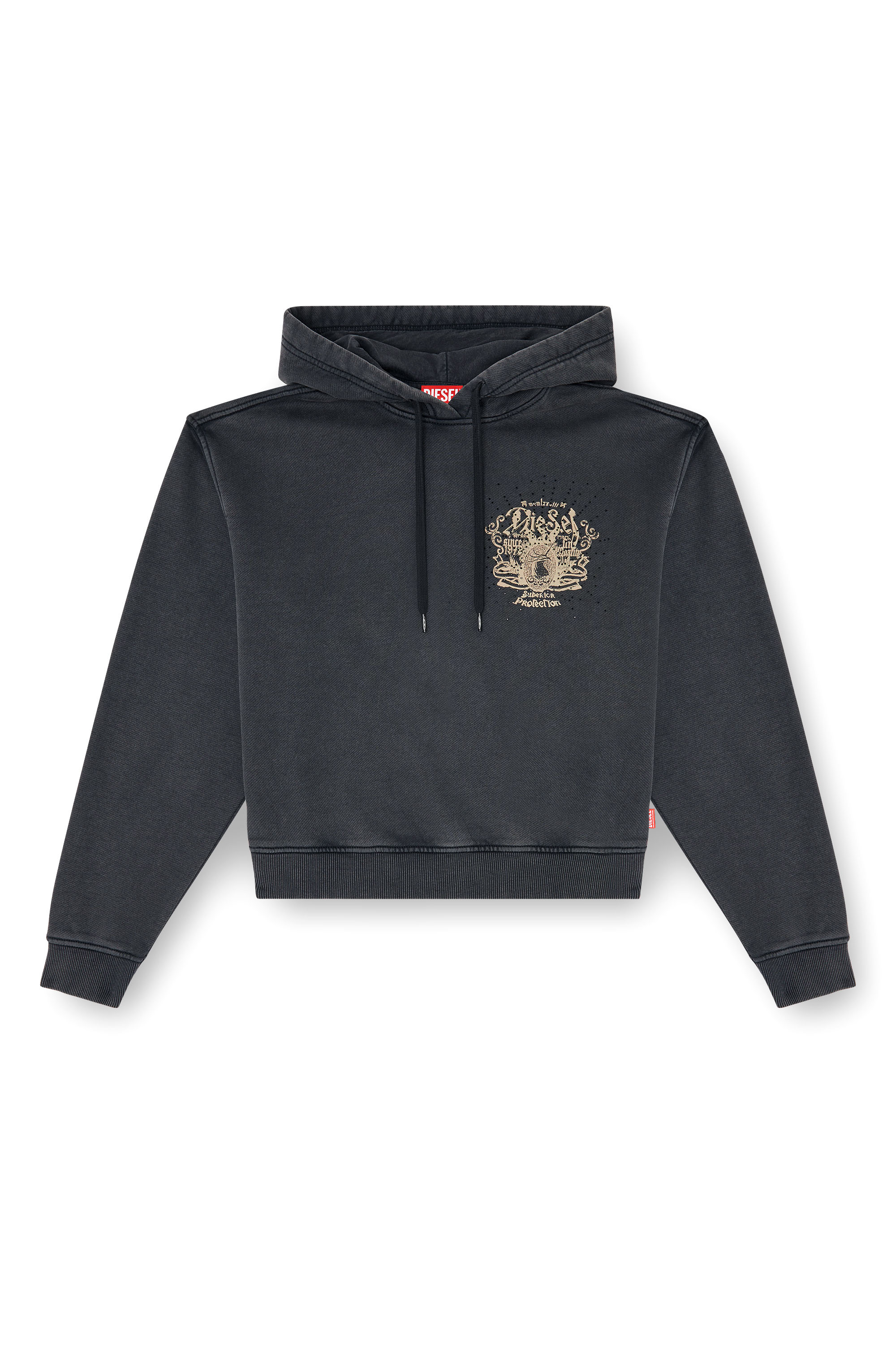 Diesel - F-PHOENY, Damen Hoodie mit Prints und Strasssteinen in null - 2