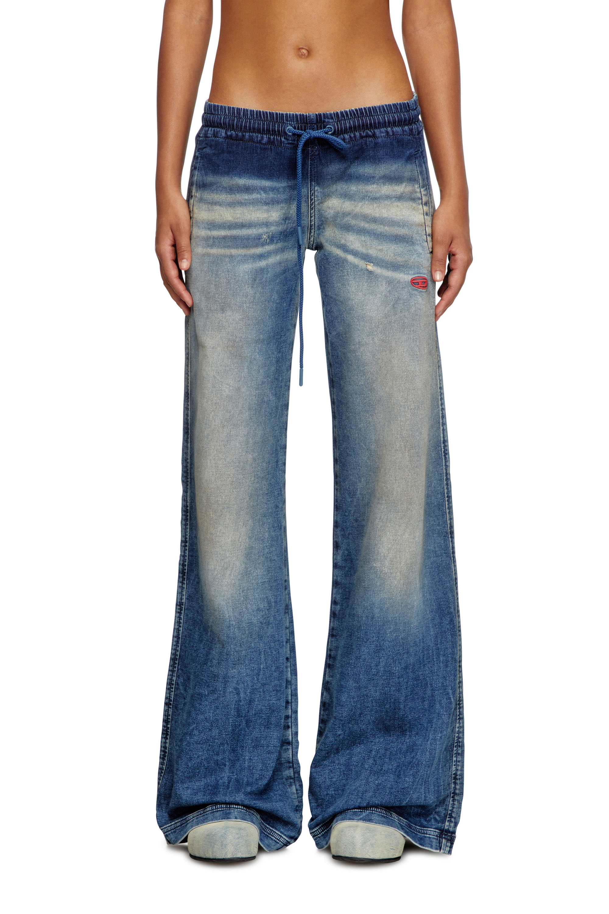 Diesel - Damen Relaxed 2078 D-Ainty Joggjeans® 068PQ, Mittelblau - 1