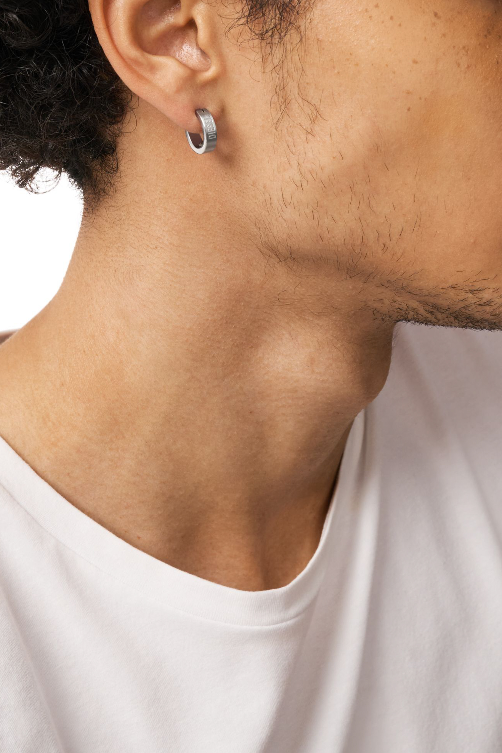 Diesel - DX1639040 JEWELLERY, Unisex Ohrring aus Edelstahl in Silber - 4