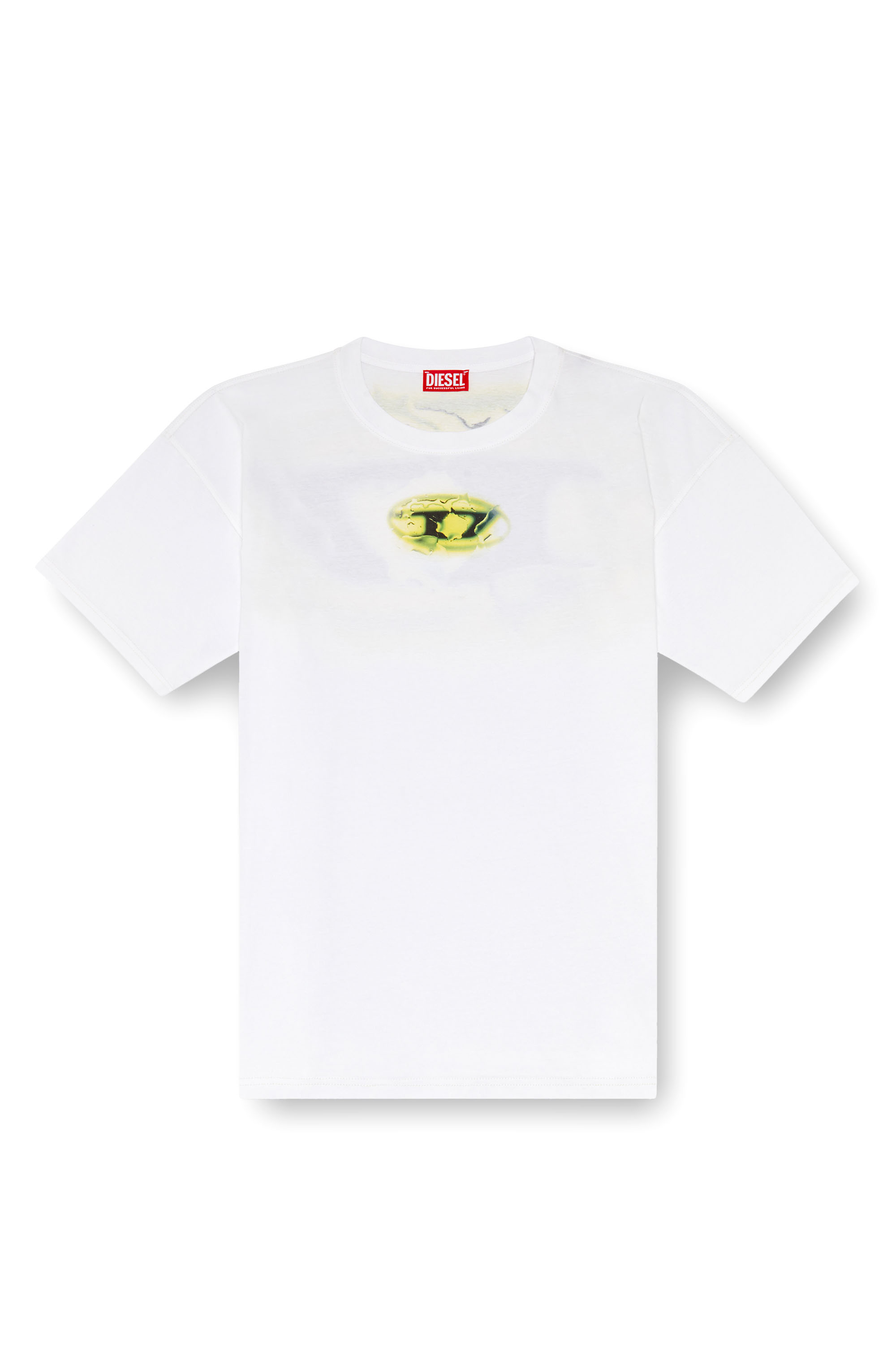 Diesel - T-BOXT-K3, Man T-shirt with glowing-effect logo in White - Image 3