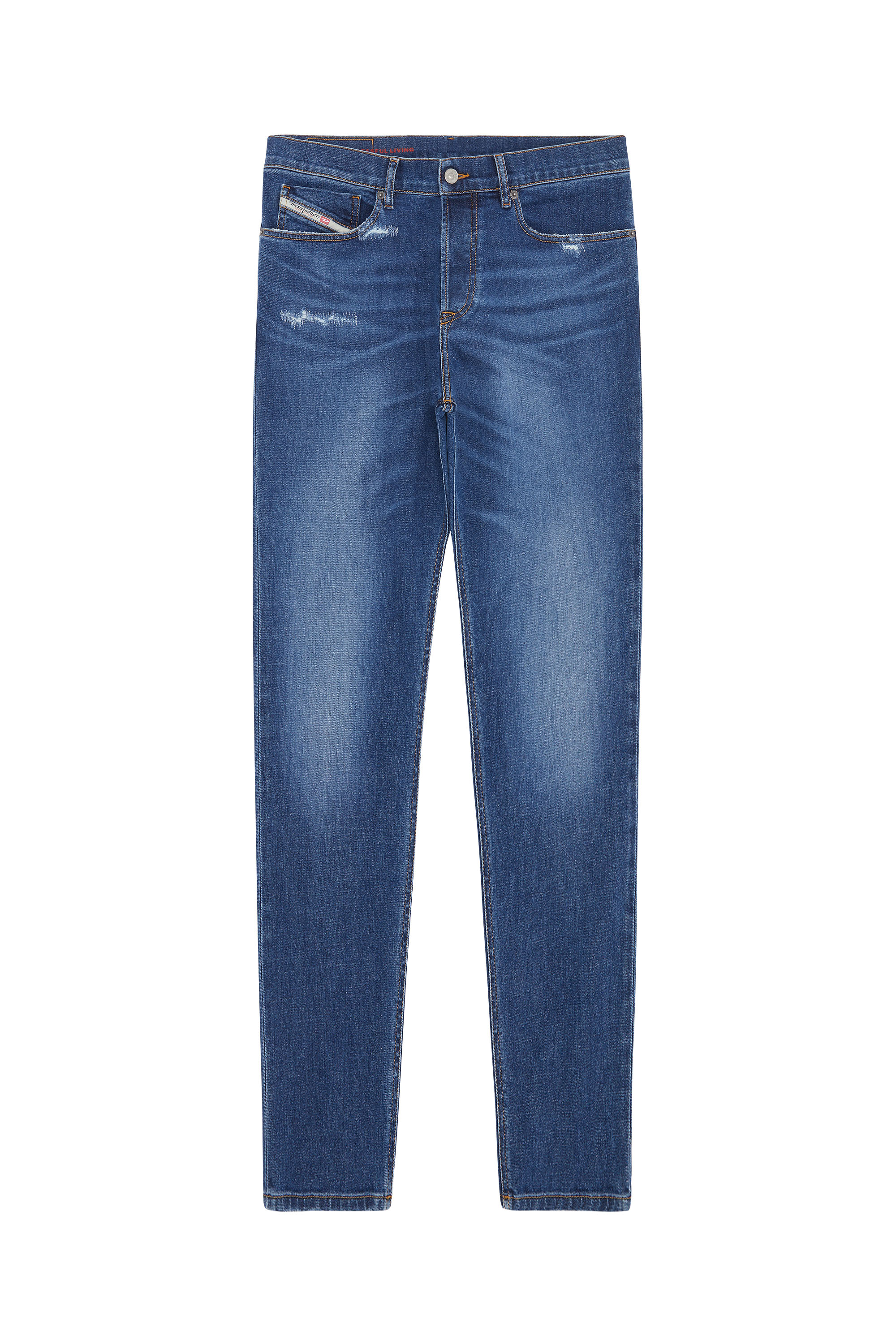 Diesel - 2005 D-FINING 09E07 Tapered Jeans, Mittelblau - Image 1