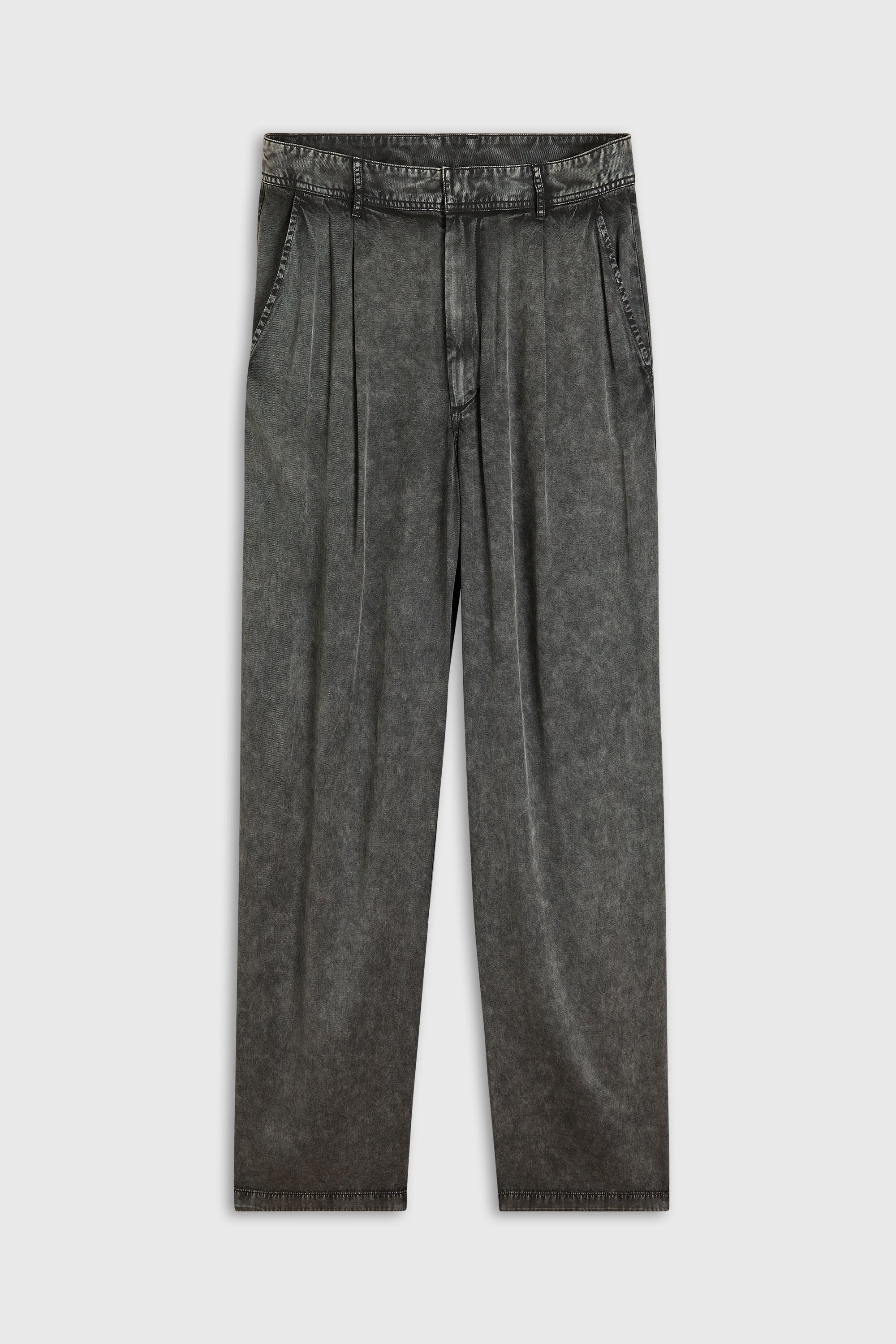 Diesel - P-FAUST-NIBC, Herren Wide-Leg-Hose aus Viskose in Denim-Optik in Schwarz - 2