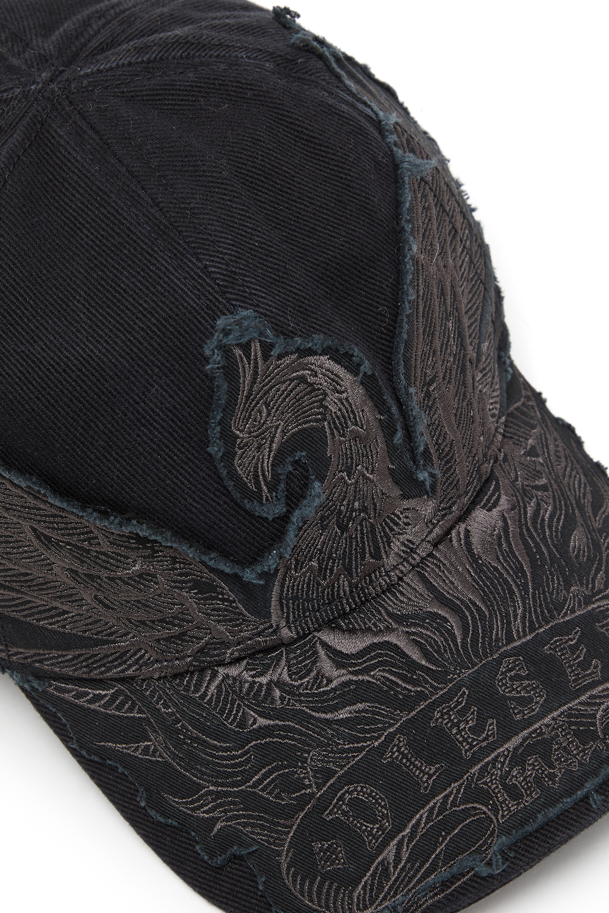 Diesel - C-PHENIX, Herren Baseballkappe mit Phoenix-Stickerei in Schwarz - 3