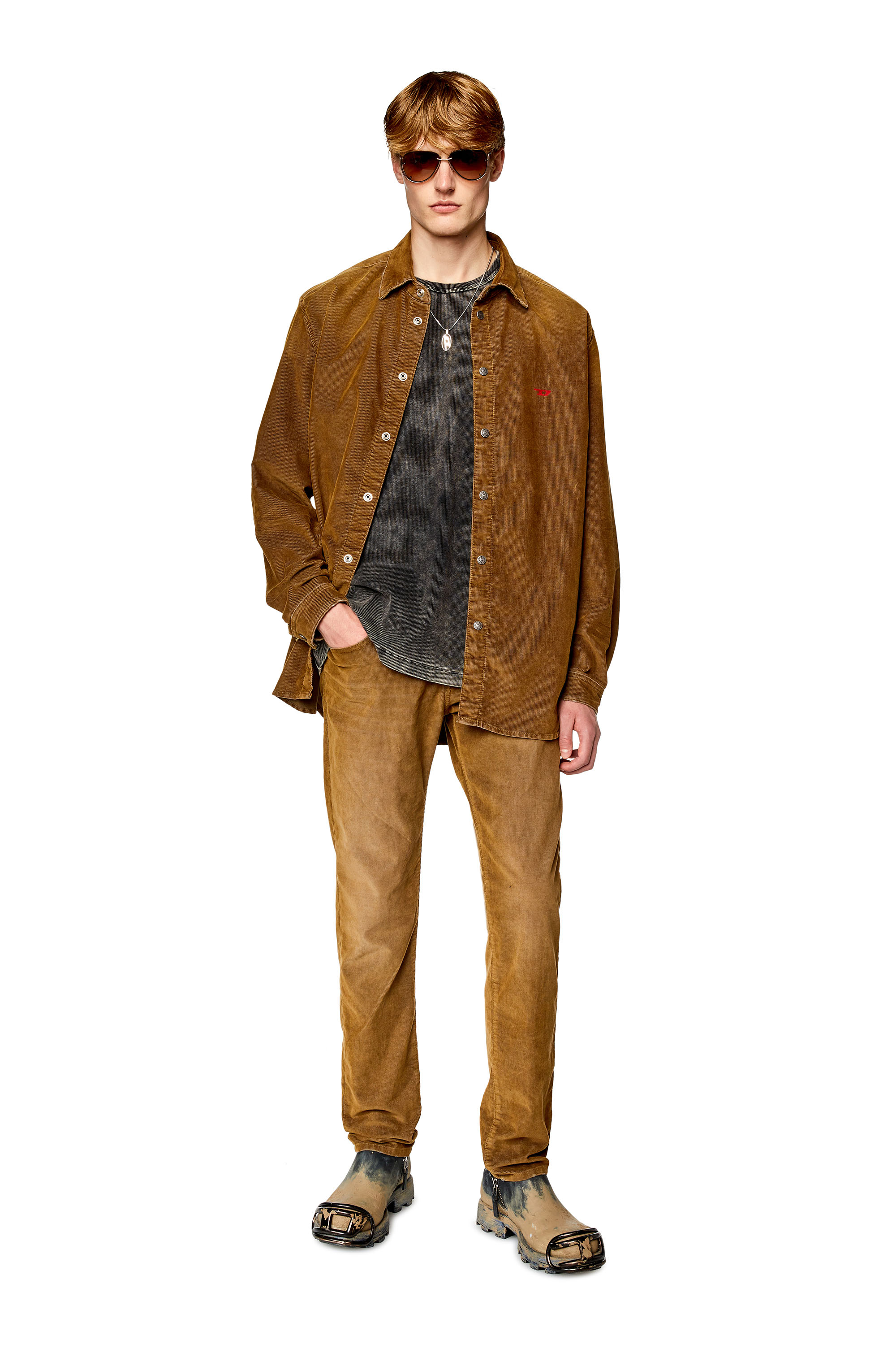 Diesel - Slim Jeans 2019 D-Strukt 003GJ, Hellbraun - Image 4