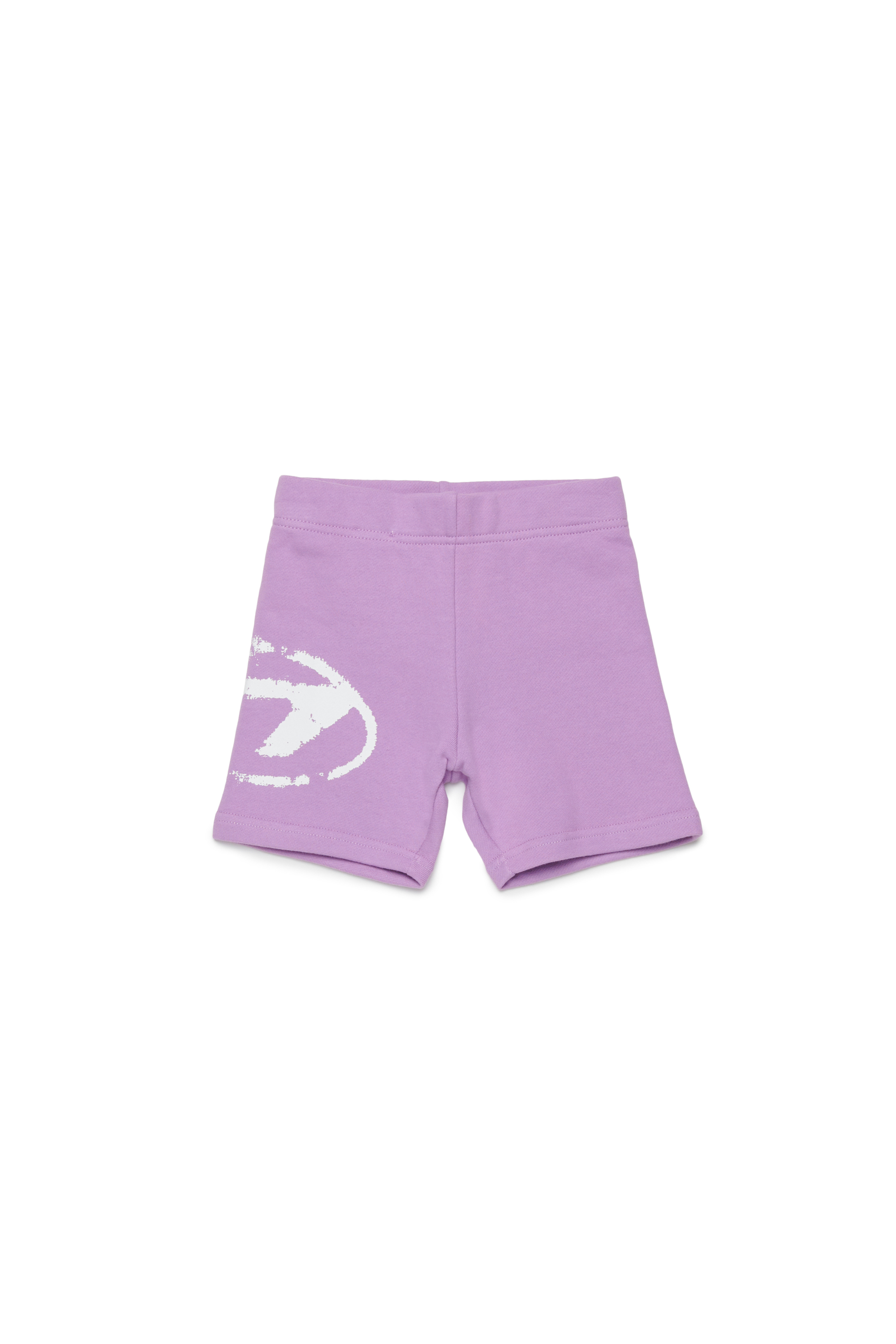 Diesel - PESDISHORTB, Unisex Shorts aus Baumwolle mit vielgetragenem Oval D-Logo in Violett - 1