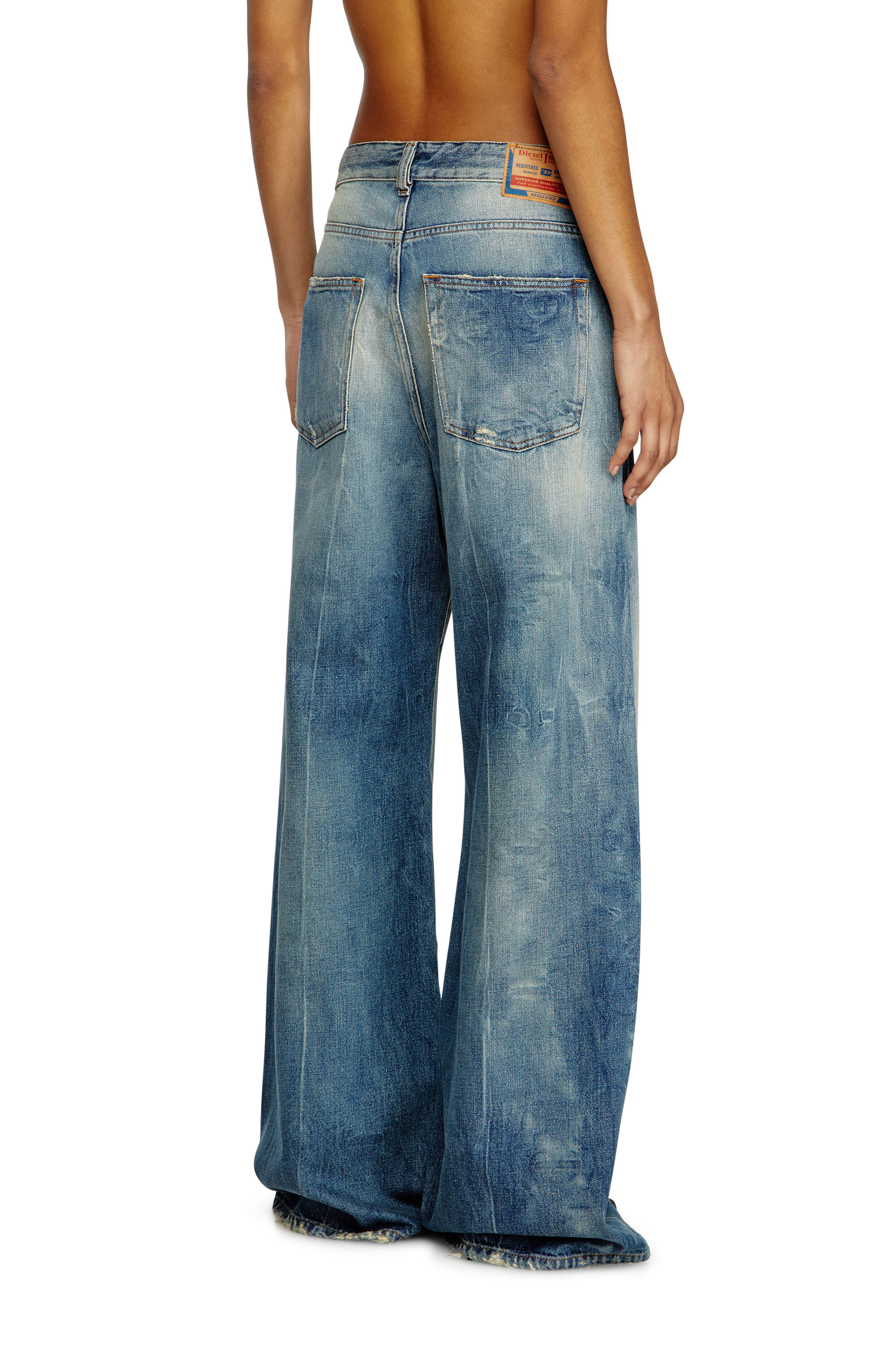 Diesel - Damen Relaxed Jeans 1996 D-Sire 09L47, Mittelblau - 4