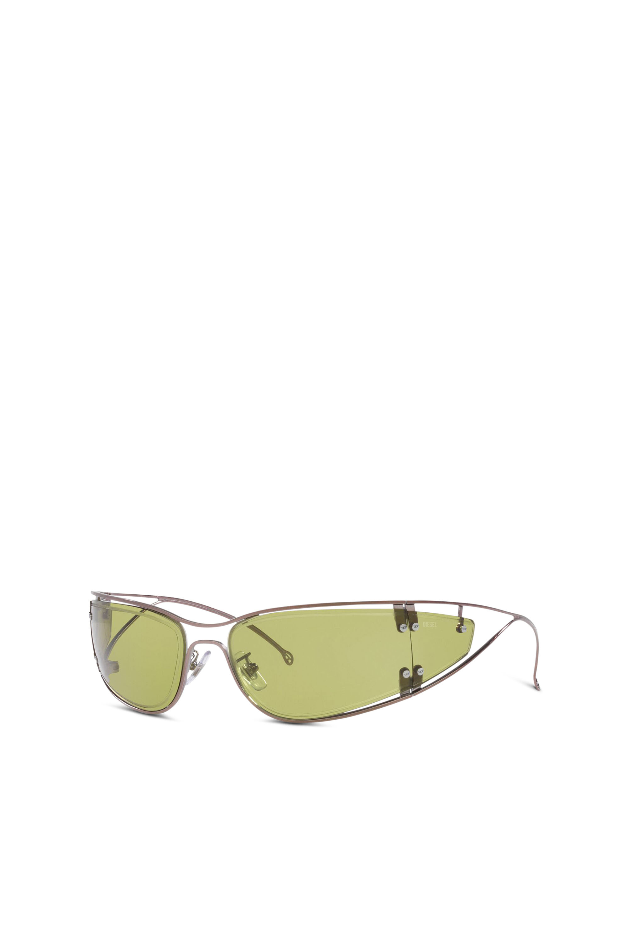 Diesel - 0DL1001, Unisex Sonnenbrille in Wraparound-Konstruktion in Grün - 2