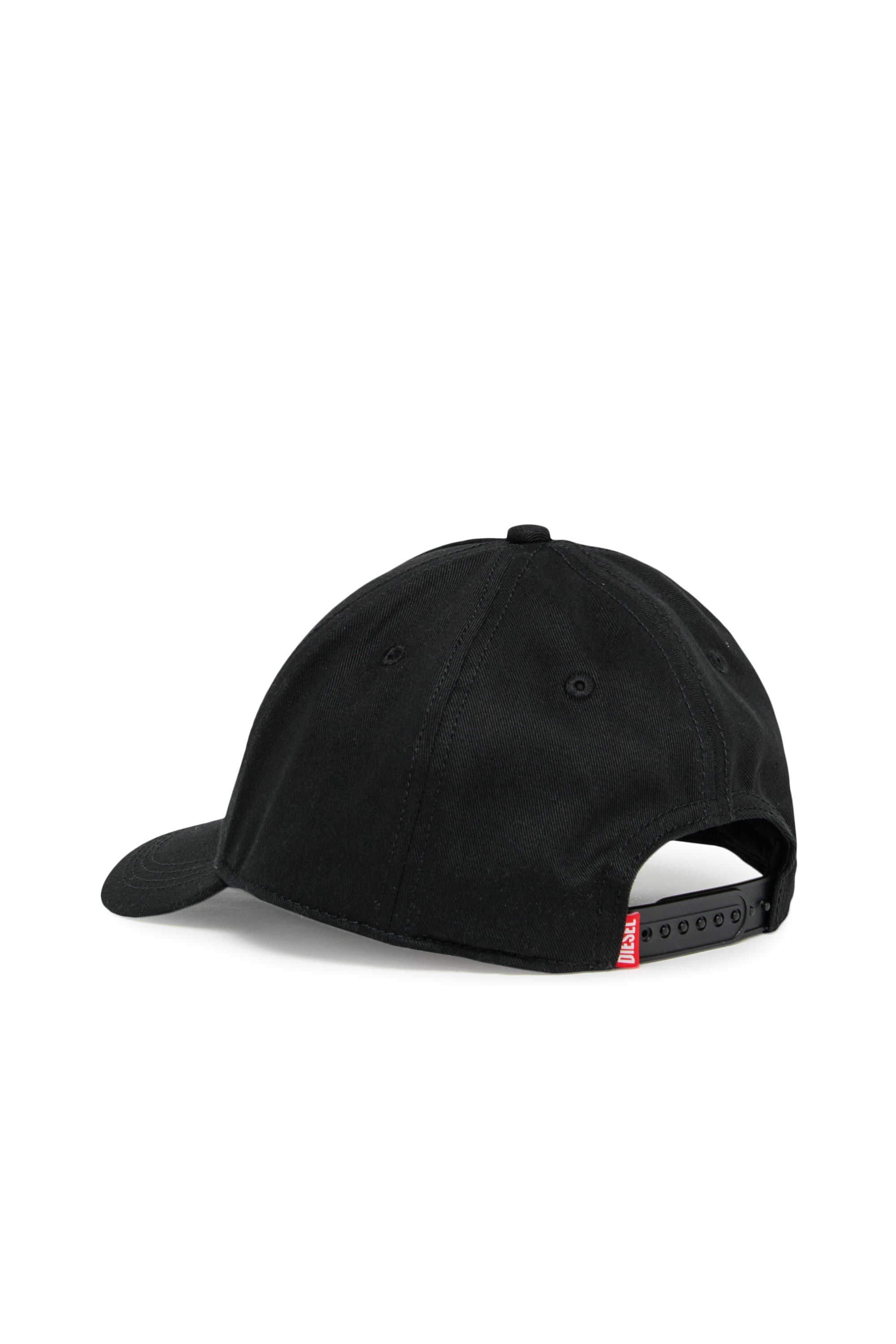 Diesel - FLIMO, Man's Baseball cap with Oval D logo print in Black - 2