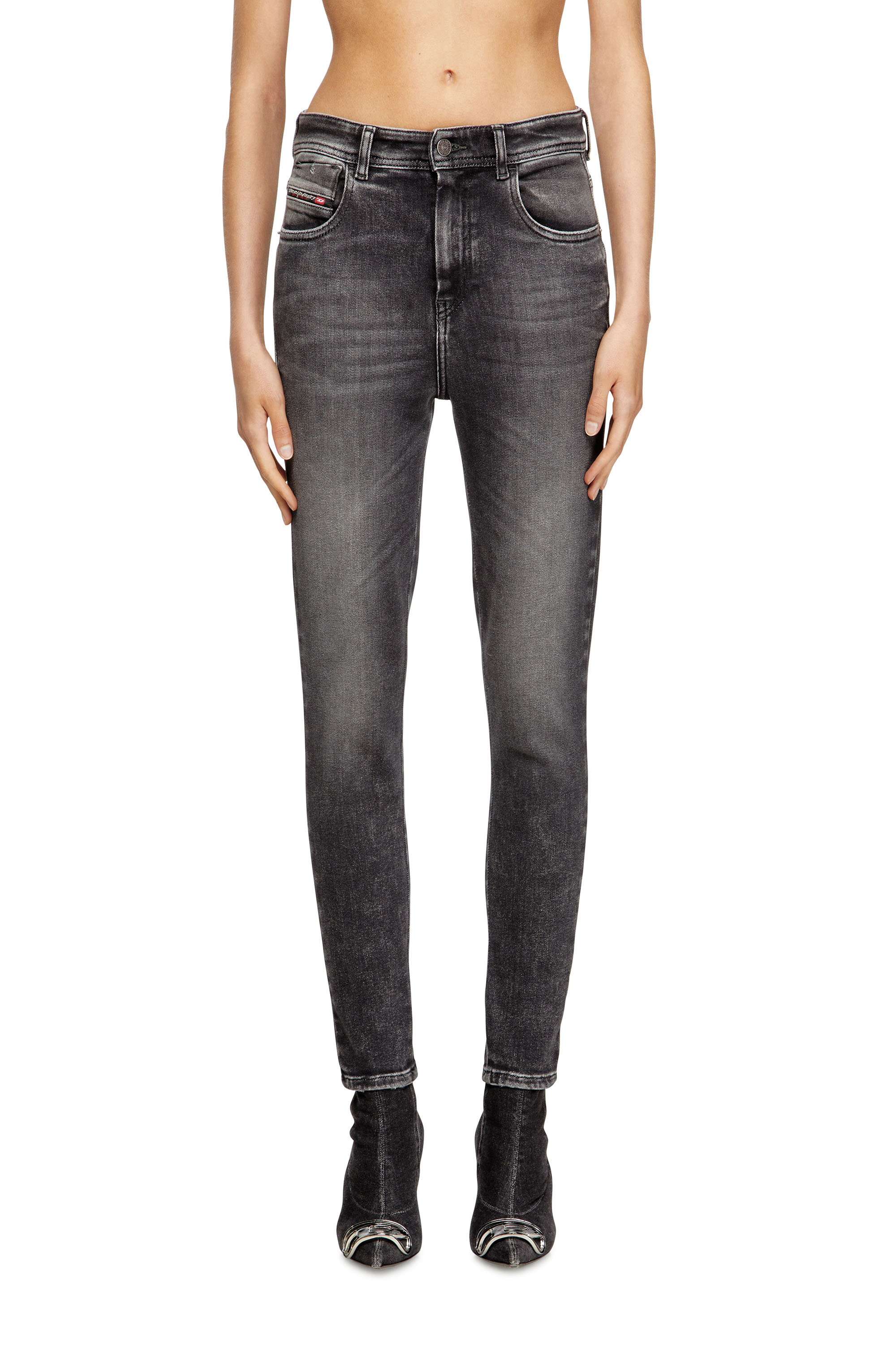 Diesel - Damen Skinny Jeans 1984 Slandy-High 09L93, Schwarz/Dunkelgrau - 3
