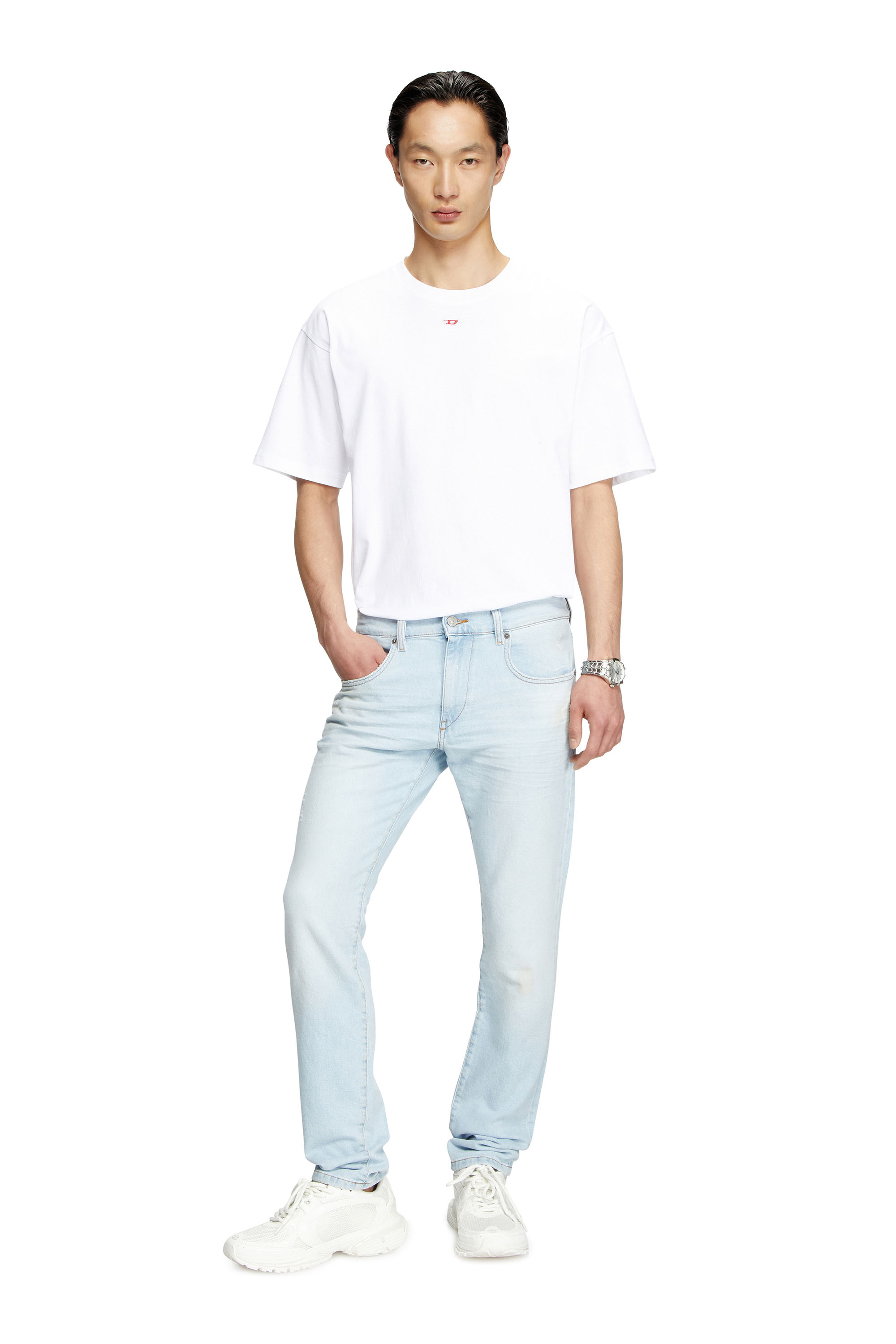 Diesel - Herren Slim Jeans 2019 D-Strukt 0CLBF, Hellblau - 2