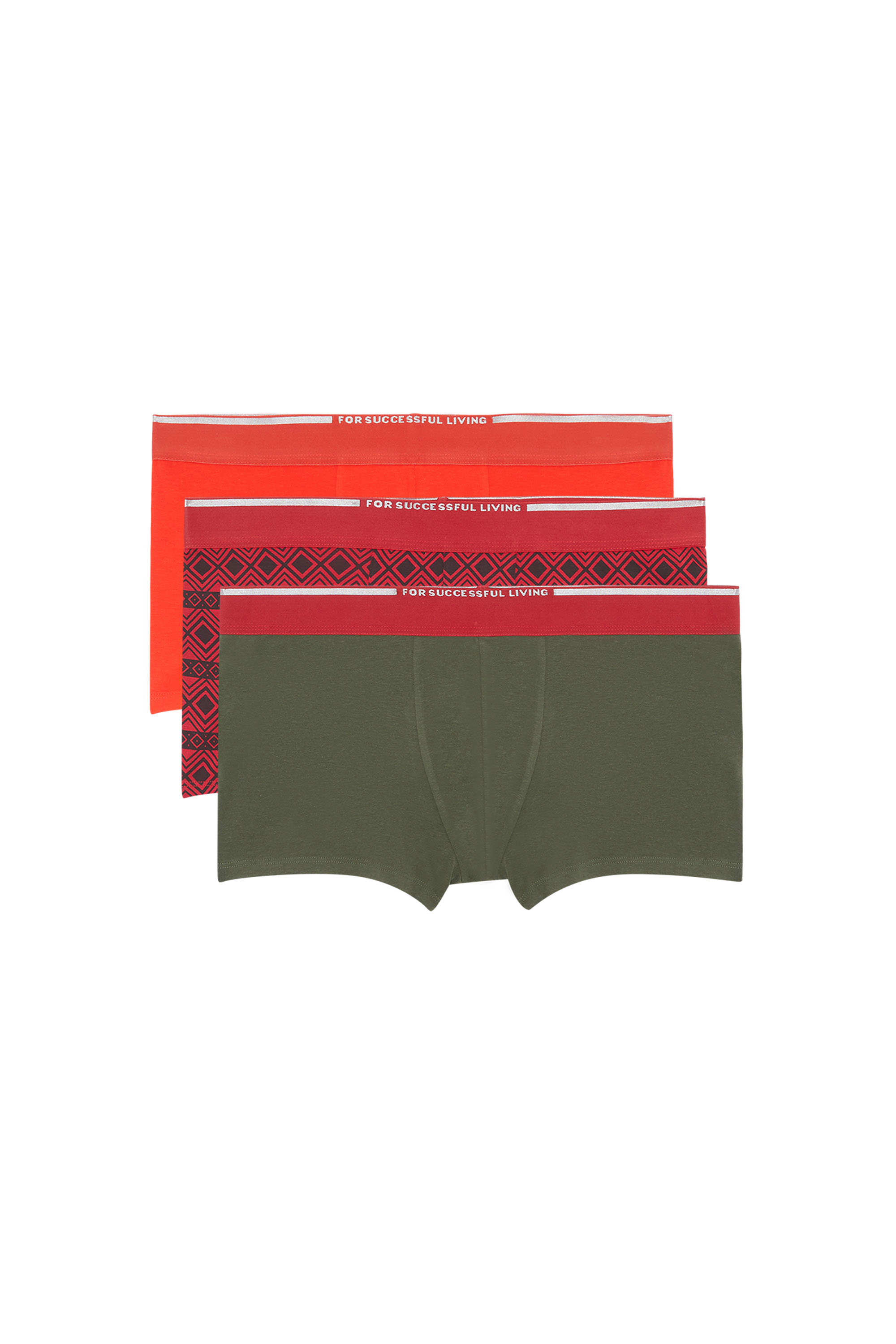 UMBX-DAMIENTHREEPACK, Rot/Grün - Boxershorts
