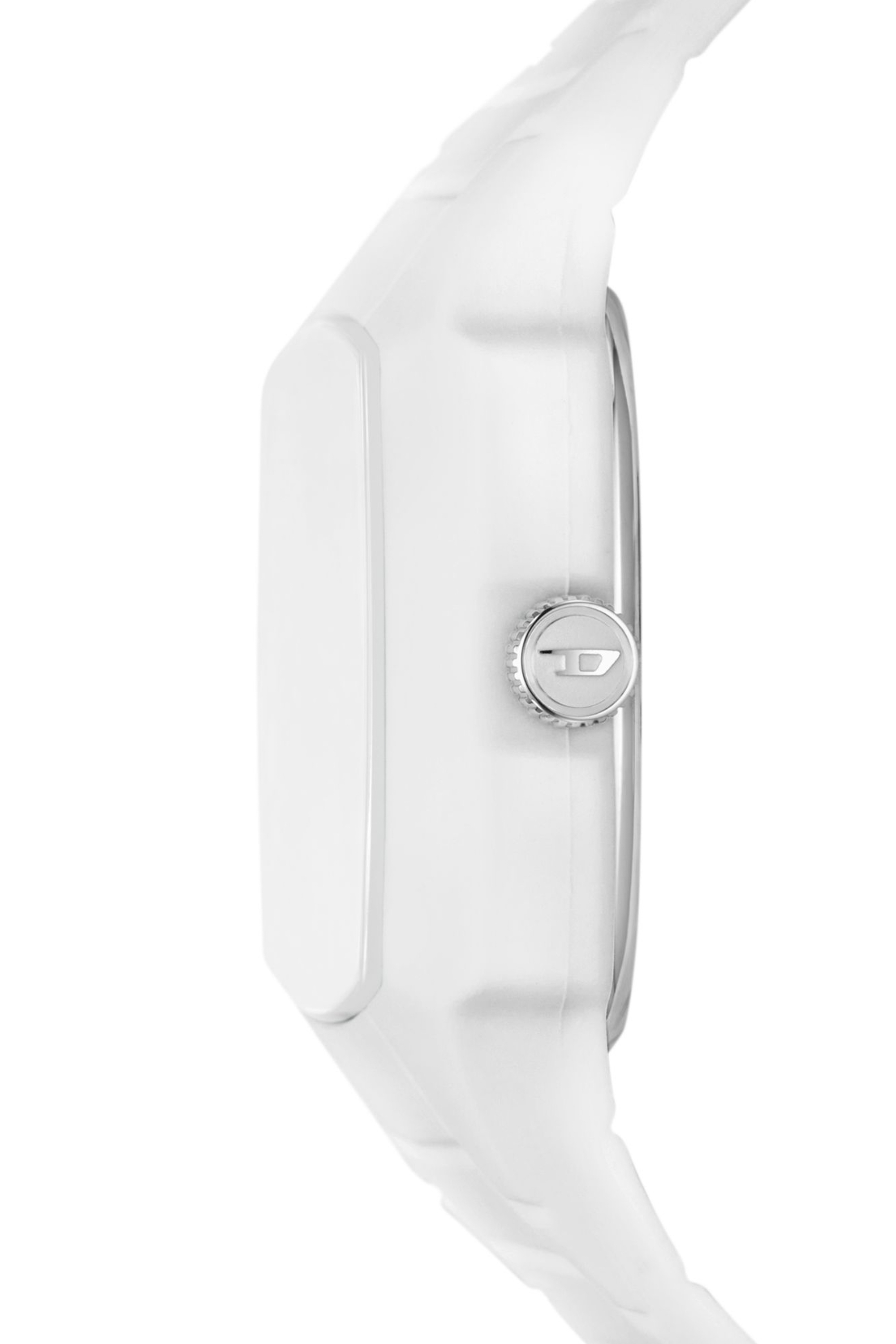 Diesel - DZ2204, Man Cliffhanger 2.0 three-hand white silicone watch in White - Image 3