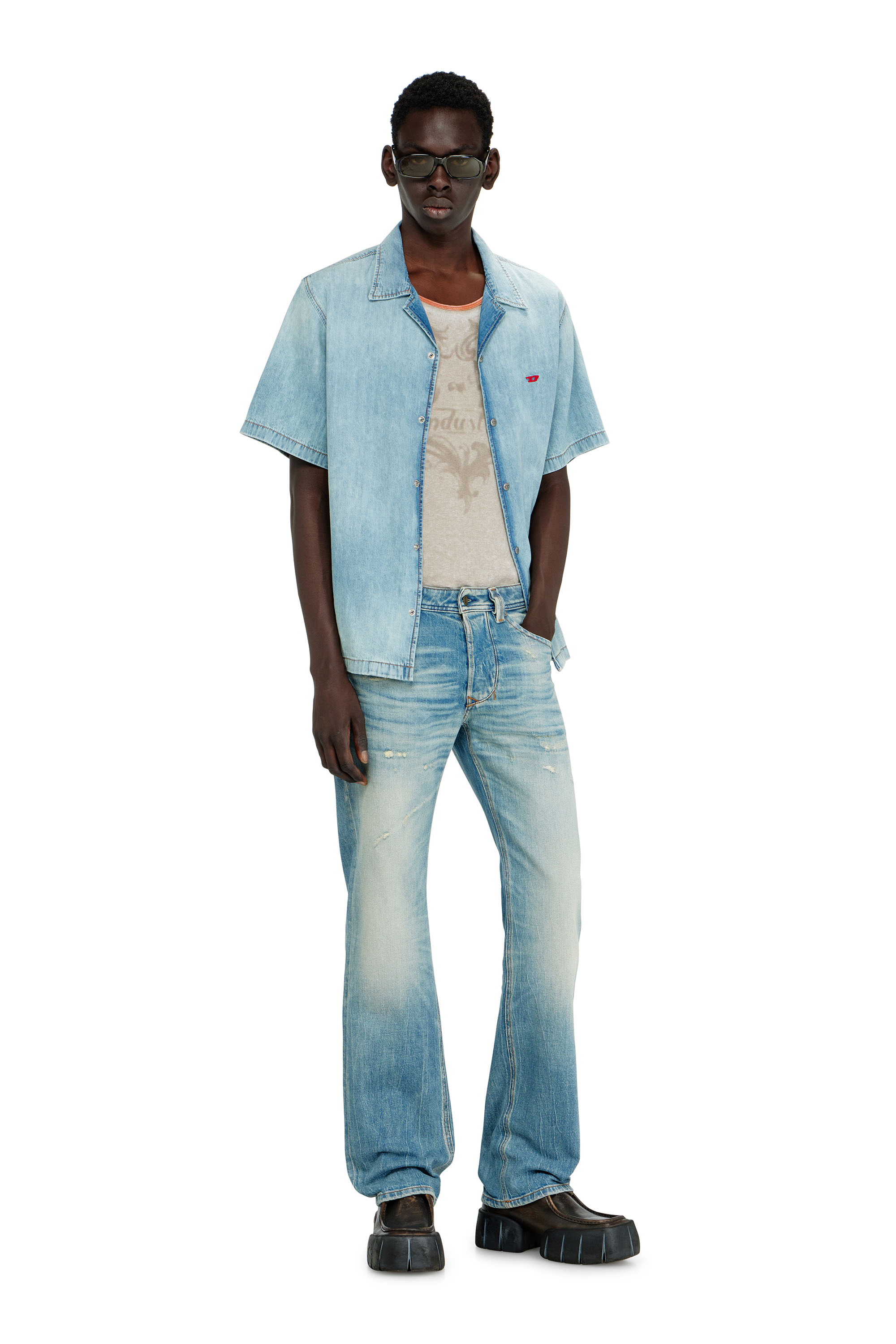 Diesel - Herren Regular Jeans 1985 Larkee 09P33, Hellblau - 3