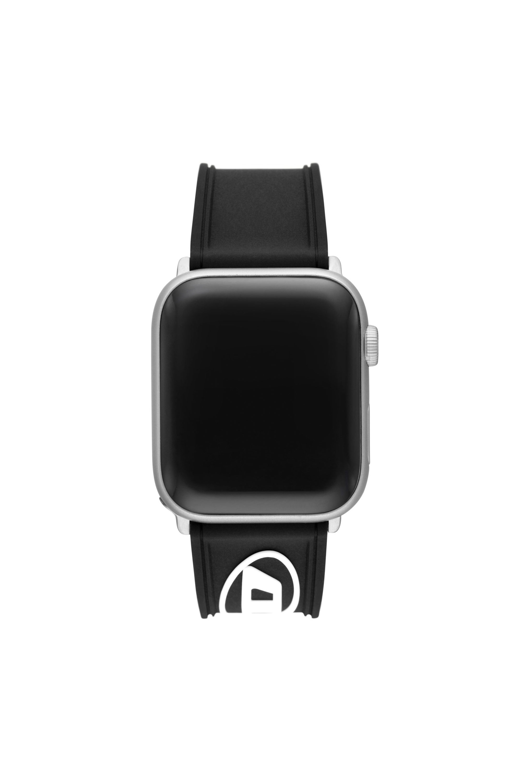 Diesel - DSS0018, Herren Silikonarmband mit Apple Watch®, 42-mm, 44-mm, 45-mm, 49-mm in Schwarz - Image 2