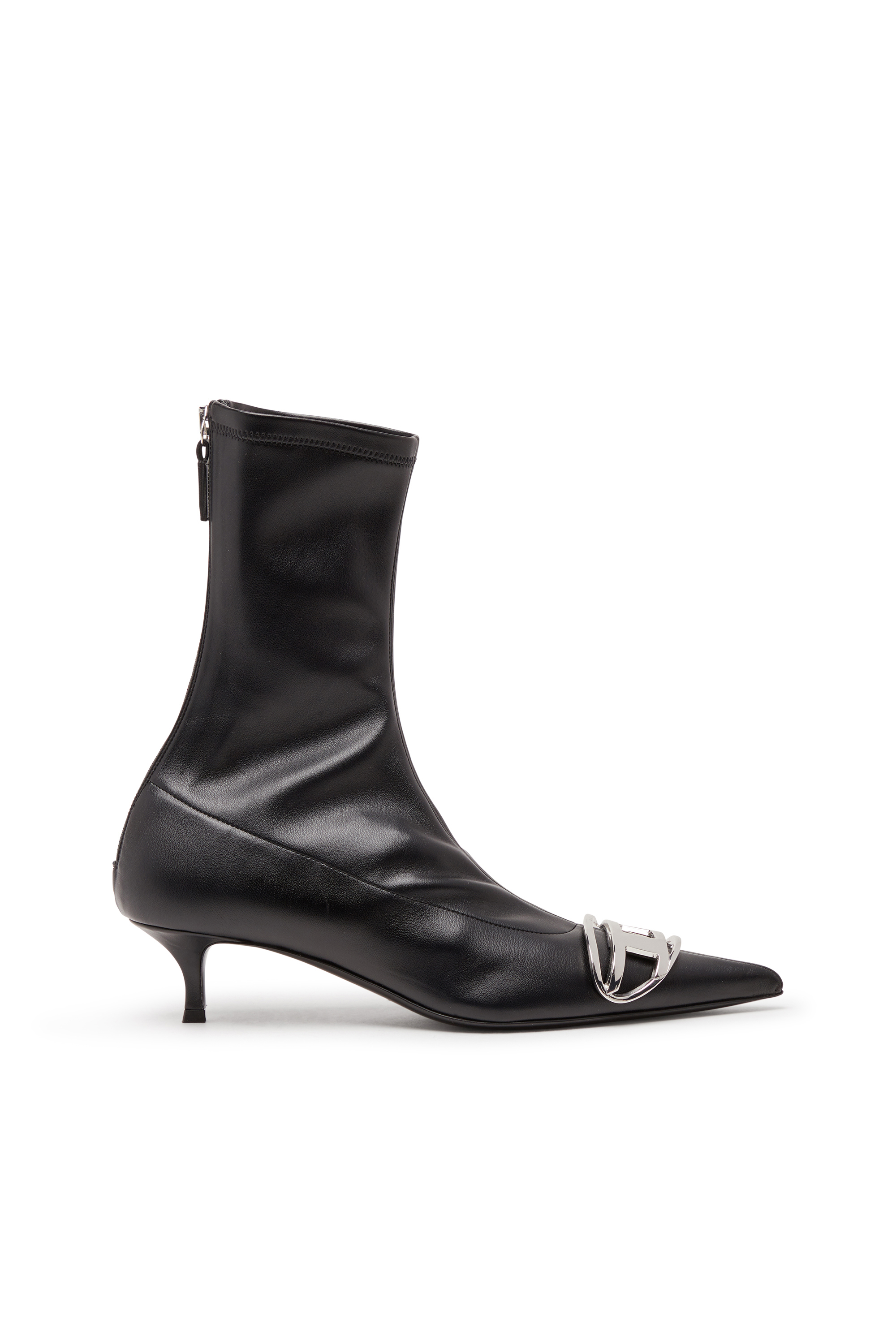 D-VENUS KITTIE BT, Schwarz Diesel - D-VENUS KITTIE BT, Damen D-Venus-Sock-Boots mit Oval D-Plakette in Schwarz - 1
