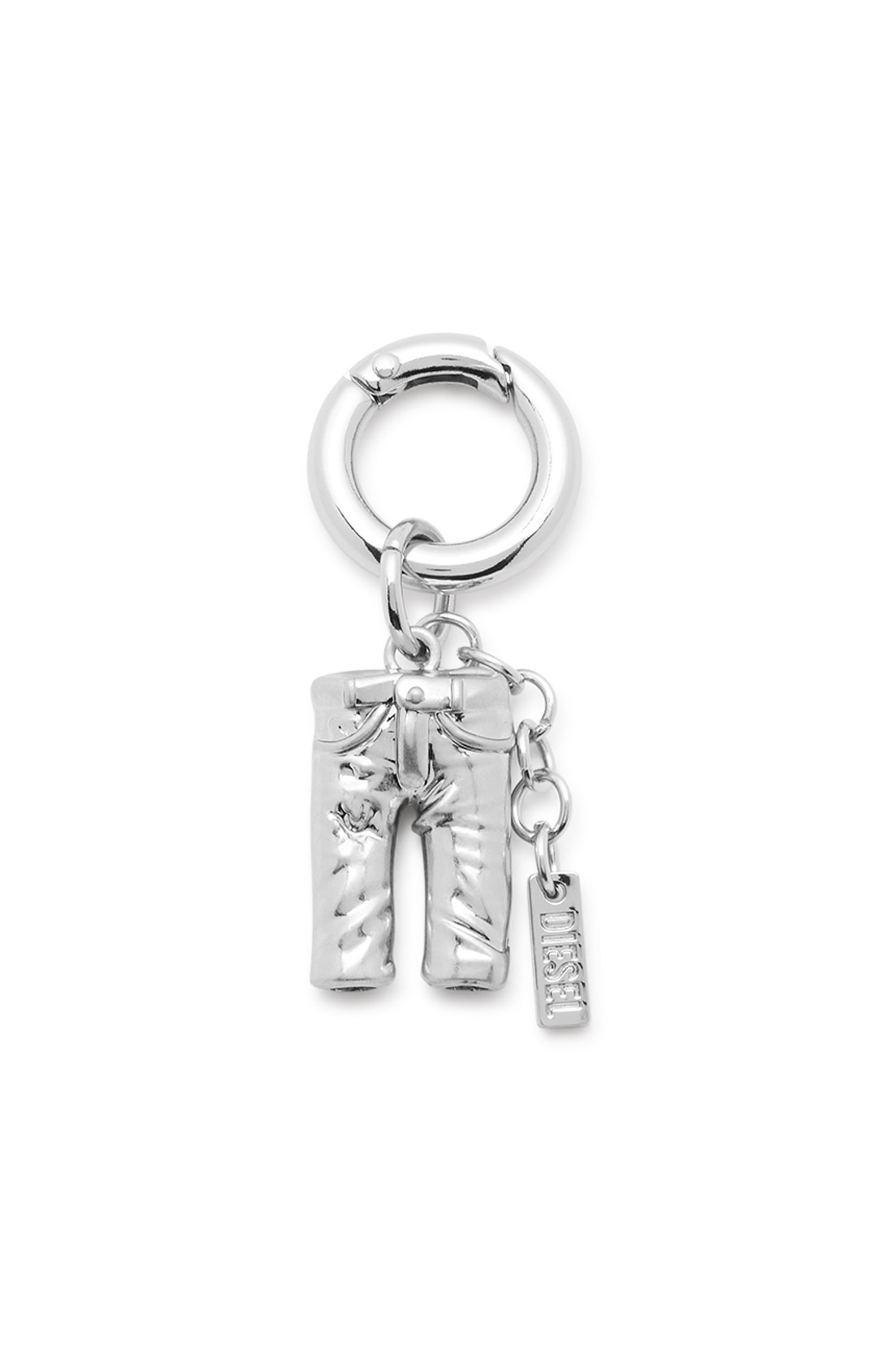 Diesel - CHARM-5PKT, Unisex Anh&auml;nger aus Metall mit Logodetail in Silber - 1