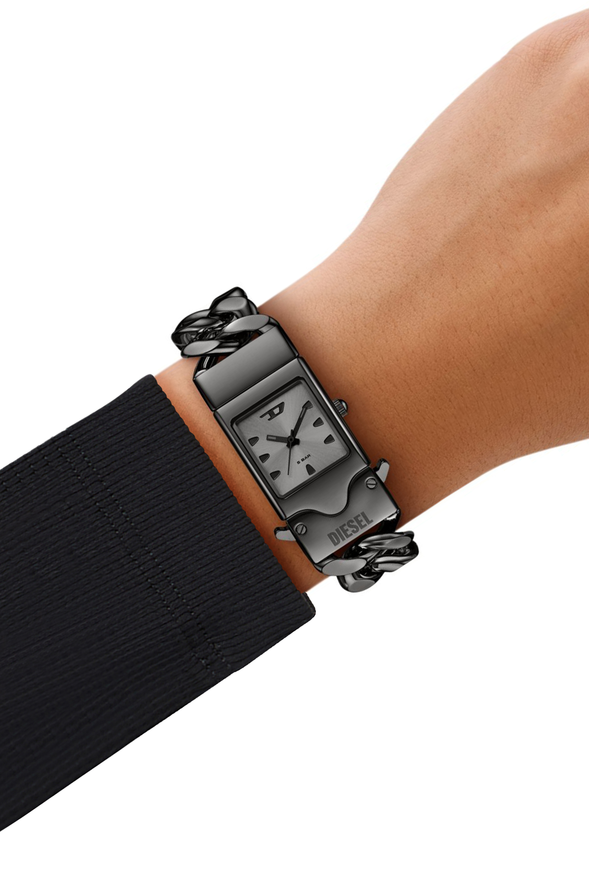 Diesel - DZ2227 WATCH, Unisex Closer Armbanduhr Edelstahl in Gunmetal-Optik in Dunkelgrau - 4