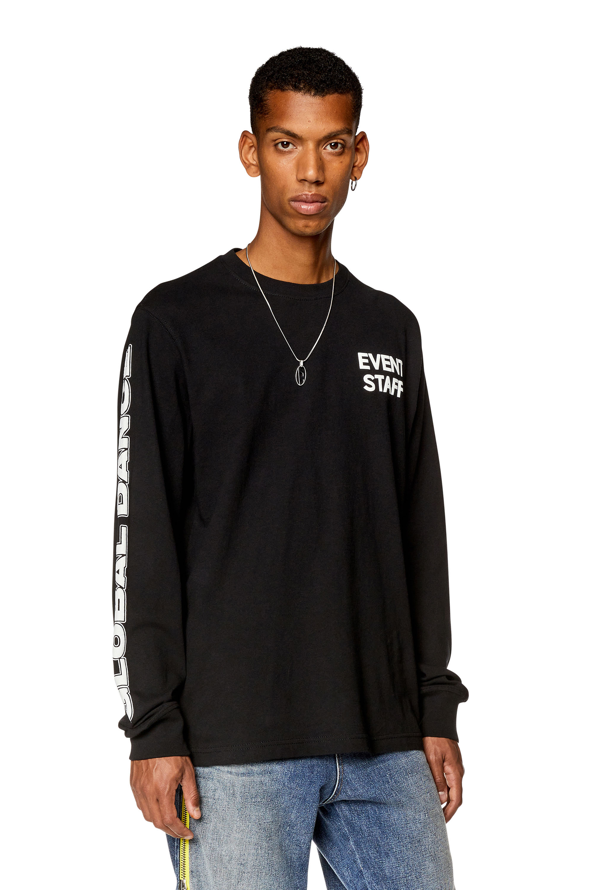 Diesel - T-JUST-LS-L3, Schwarz - Image 1
