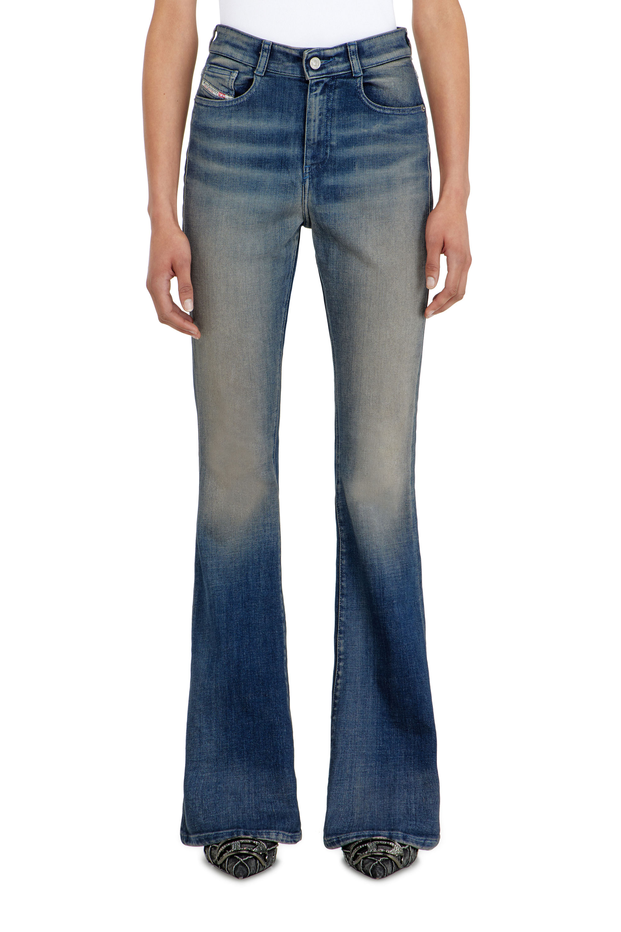 Diesel - Damen Bootcut Jeans 1973 D-Partt 09P67, Dunkelblau - 4