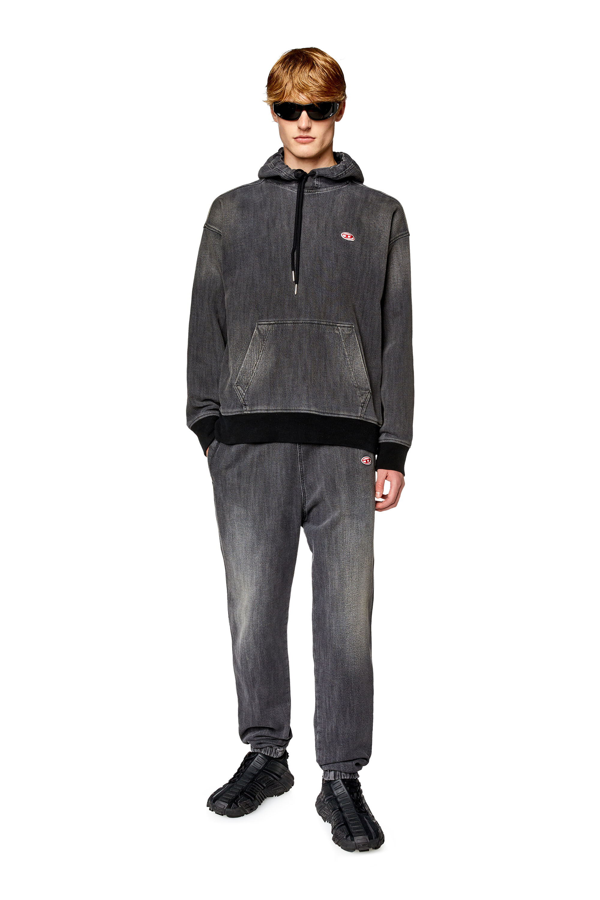 Diesel - Tapered D-Lab Track Denim 09E30, Schwarz/Dunkelgrau - Image 4