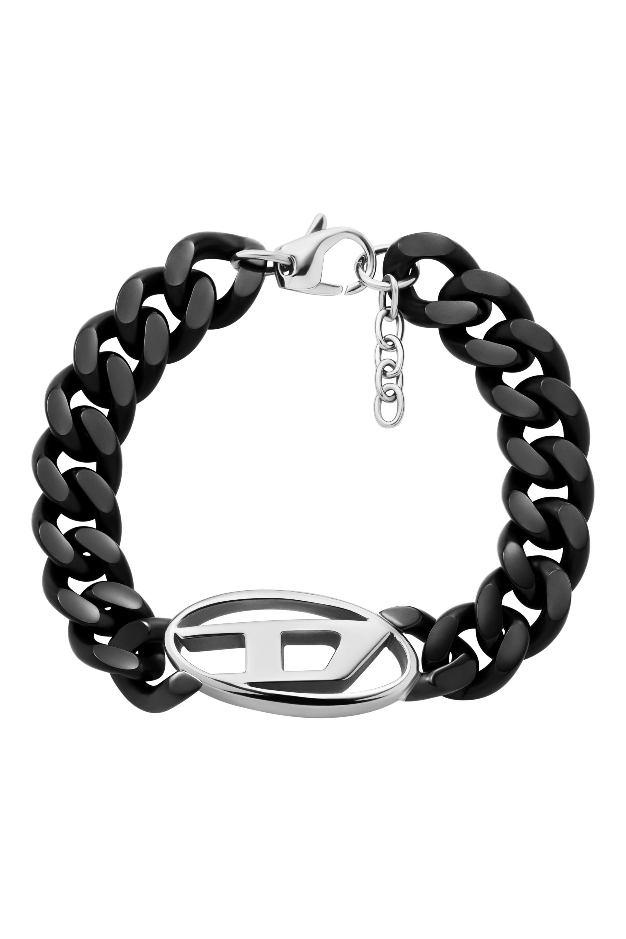 Diesel - DX1611931, Unisex Kettenarmband aus Edelstahl in Schwarz - 1