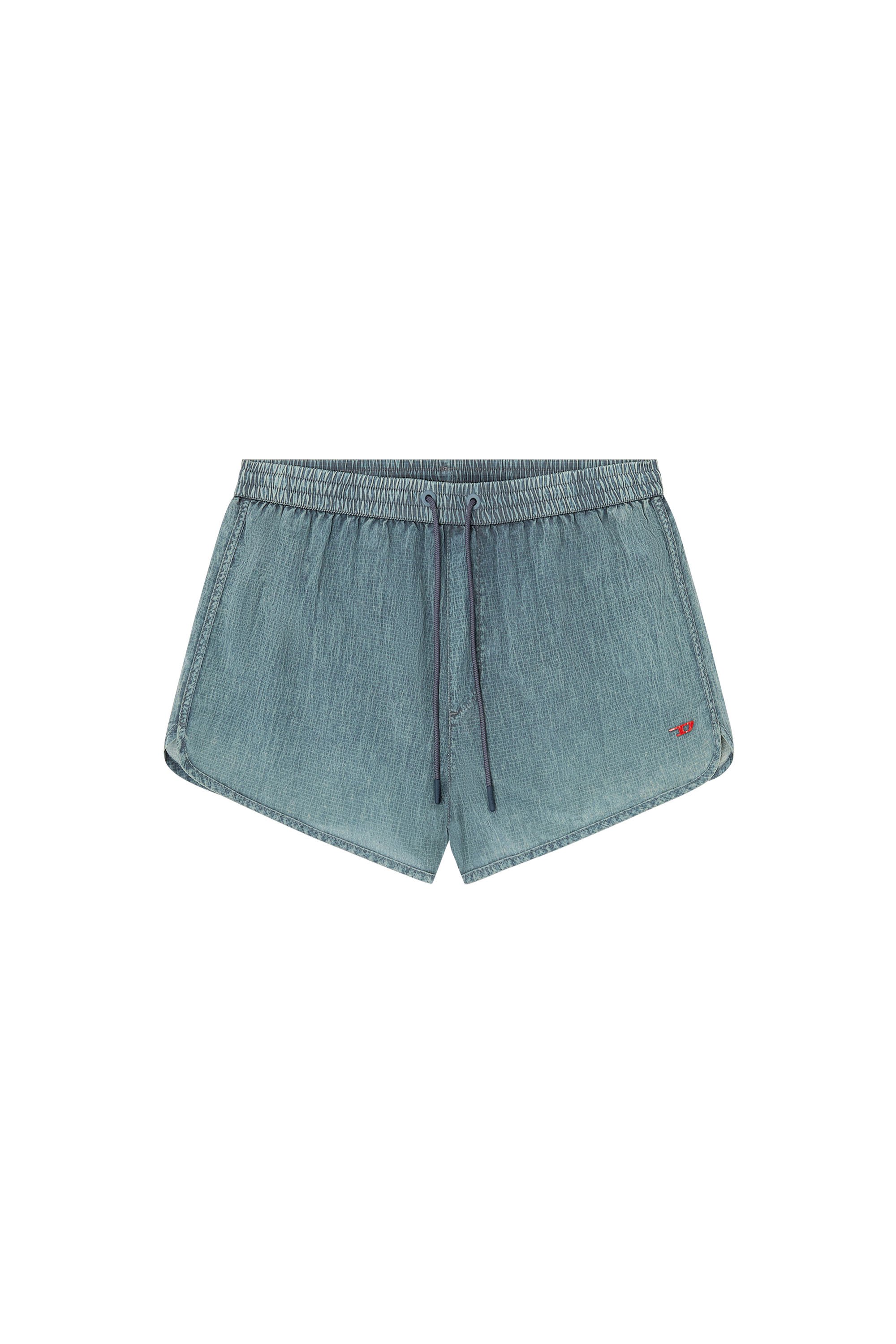 Diesel - OLIVER-30-D-POP, Herren Badeshorts aus behandeltem Ripstop in Grau - 4