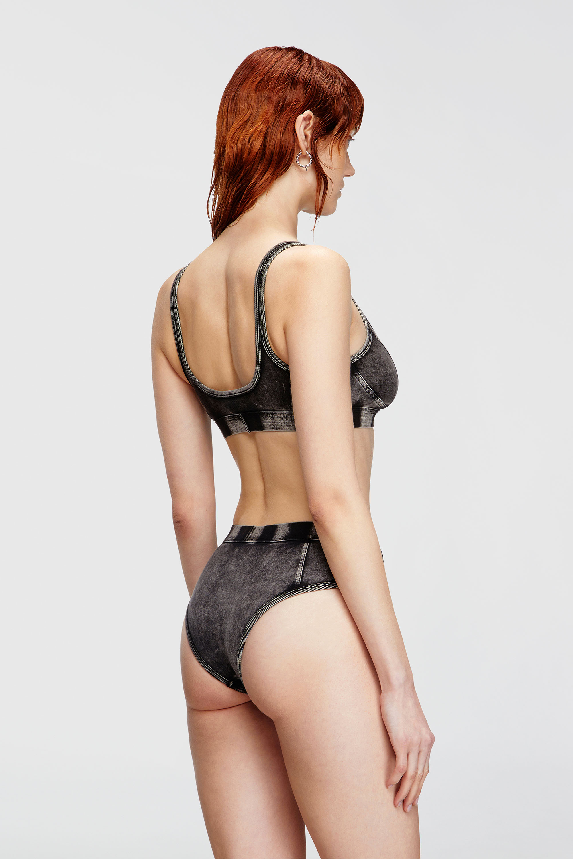 Diesel - HIPSTER-DNM, Damen Hipster Briefs aus Jersey in Denim-Optik in Schwarz - 4