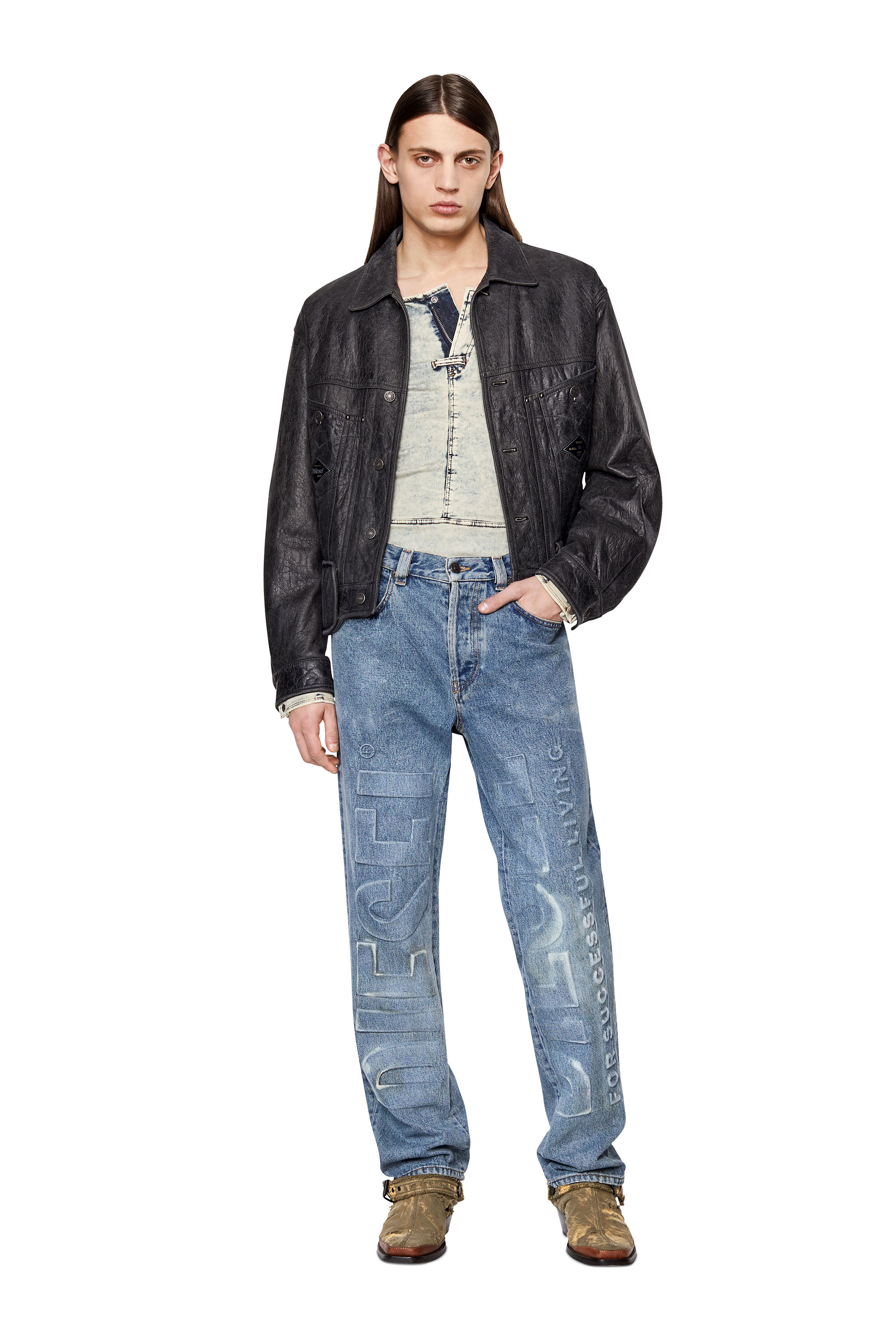 Diesel - 2010 D-Macs 007B9 Straight Jeans, Hellblau - Image 5