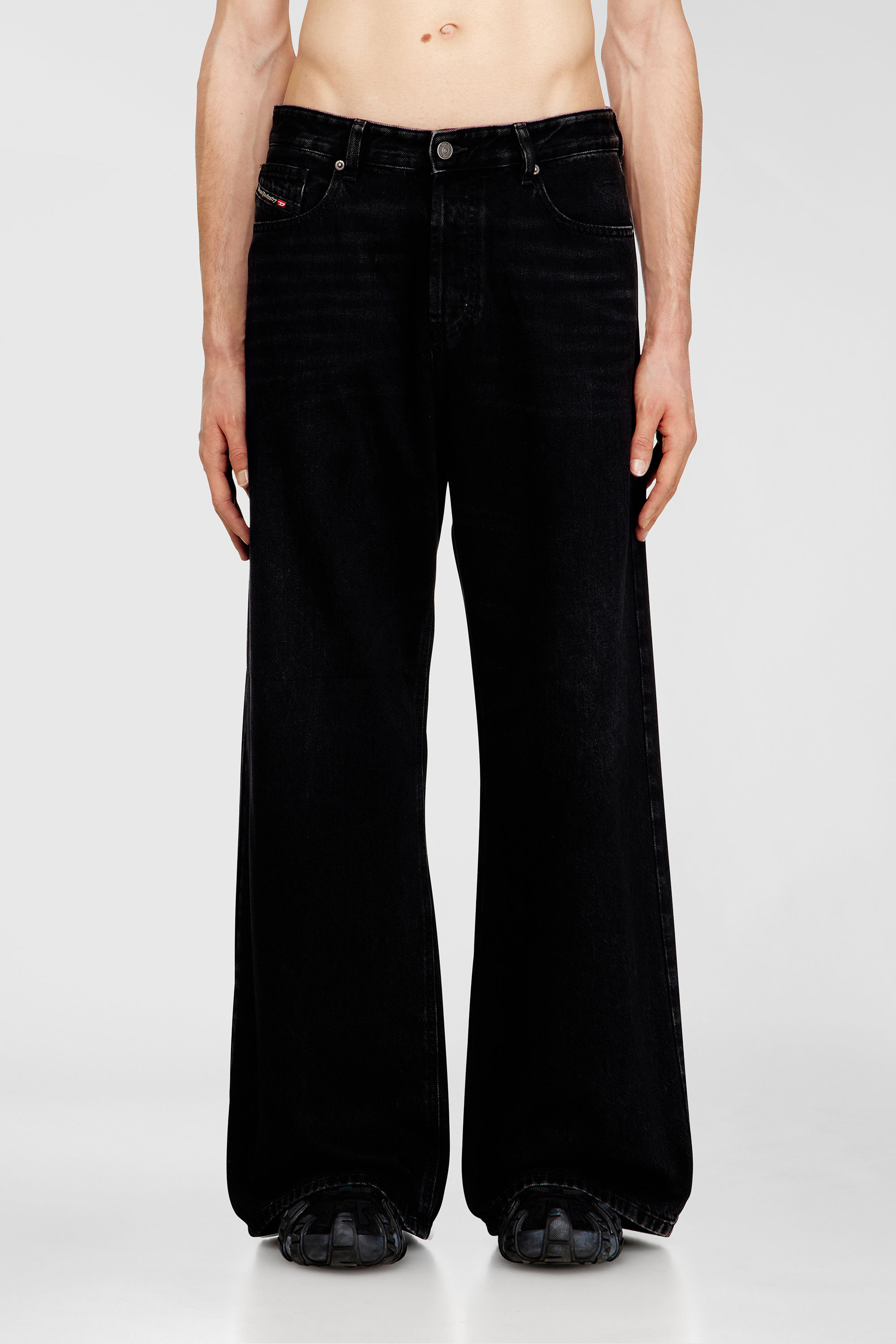Diesel - Unisex Relaxed Jeans 1996 D-Sire 09P09, Schwarz/Dunkelgrau - 6