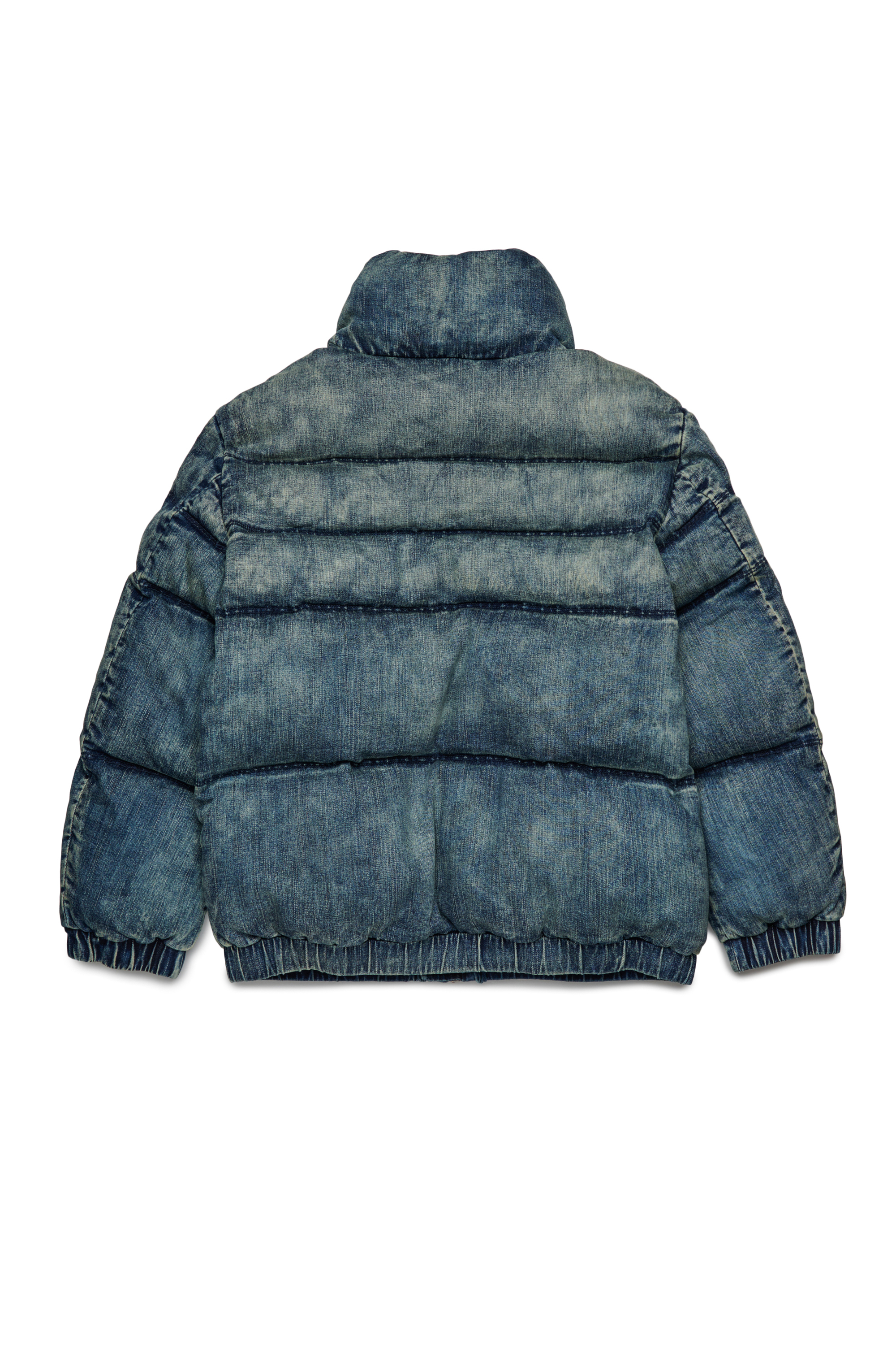 Diesel - JWMONS, Unisex Puffy-Jacke aus Denim mit Logo in Dunkelblau - 2