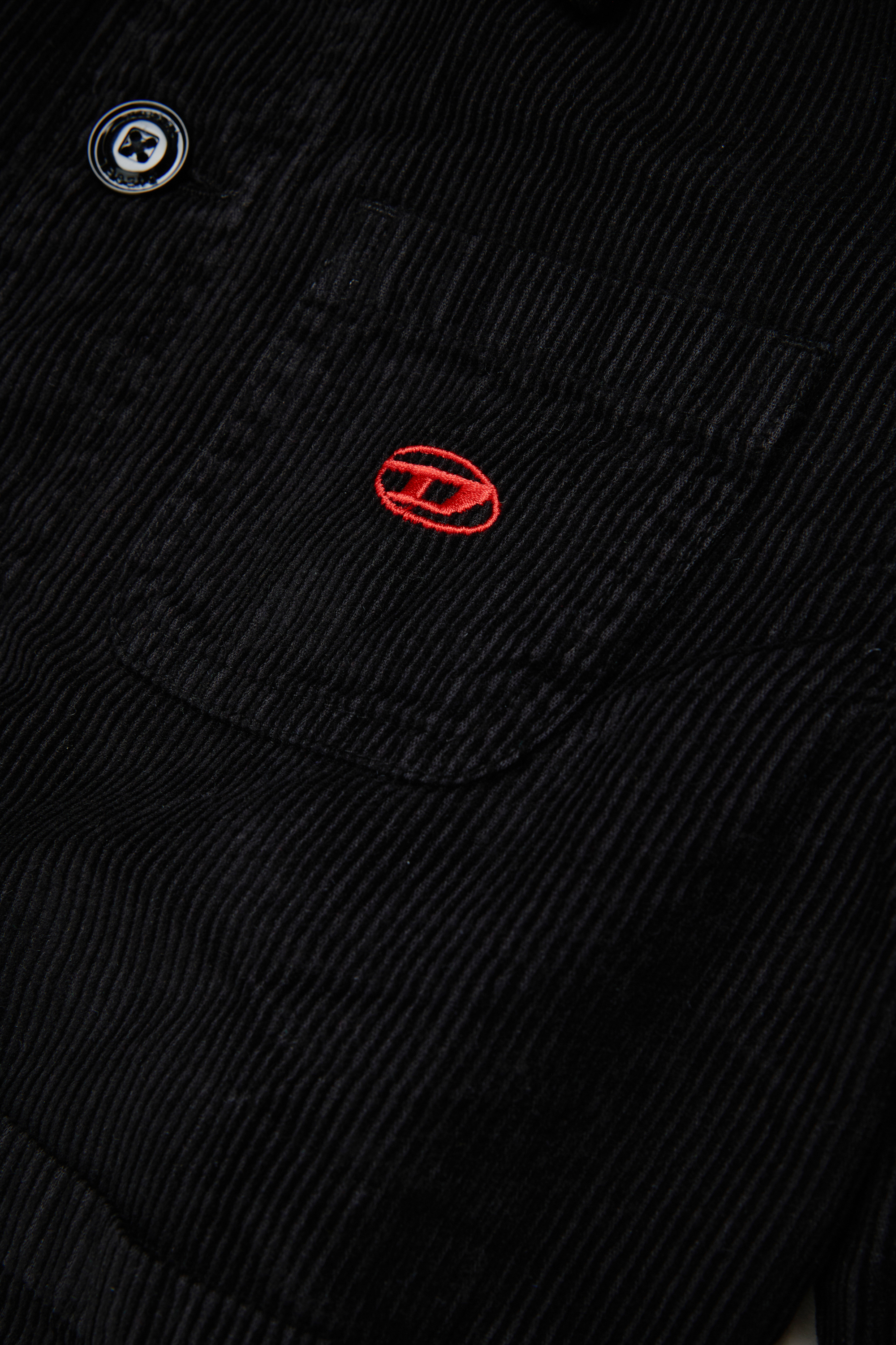 Diesel - JMILL, Herren Corduroy shirt jacket in Schwarz - 4