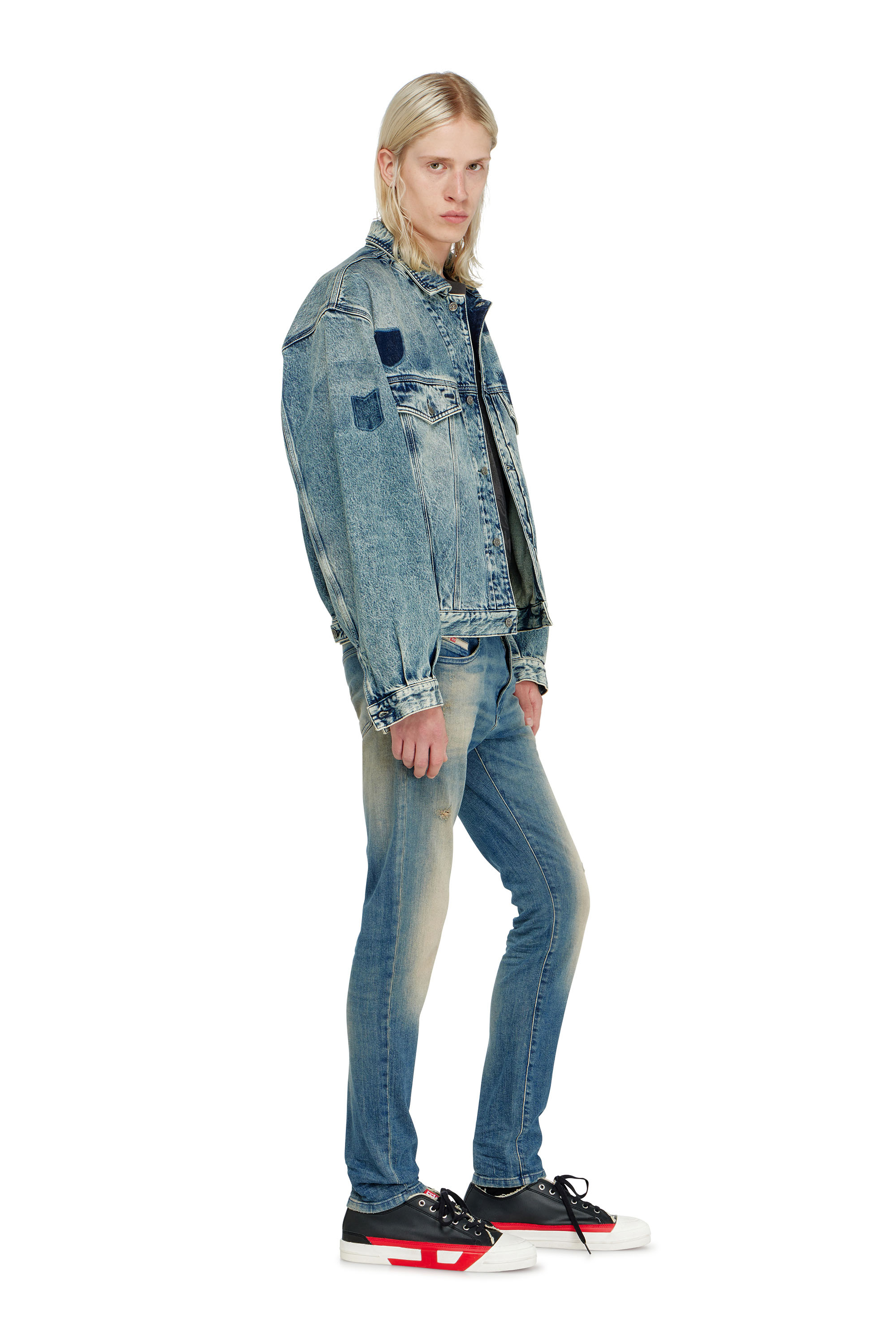 Diesel - Herren Slim Jeans 2019 D-Strukt 0KBBW, Mittelblau - 2