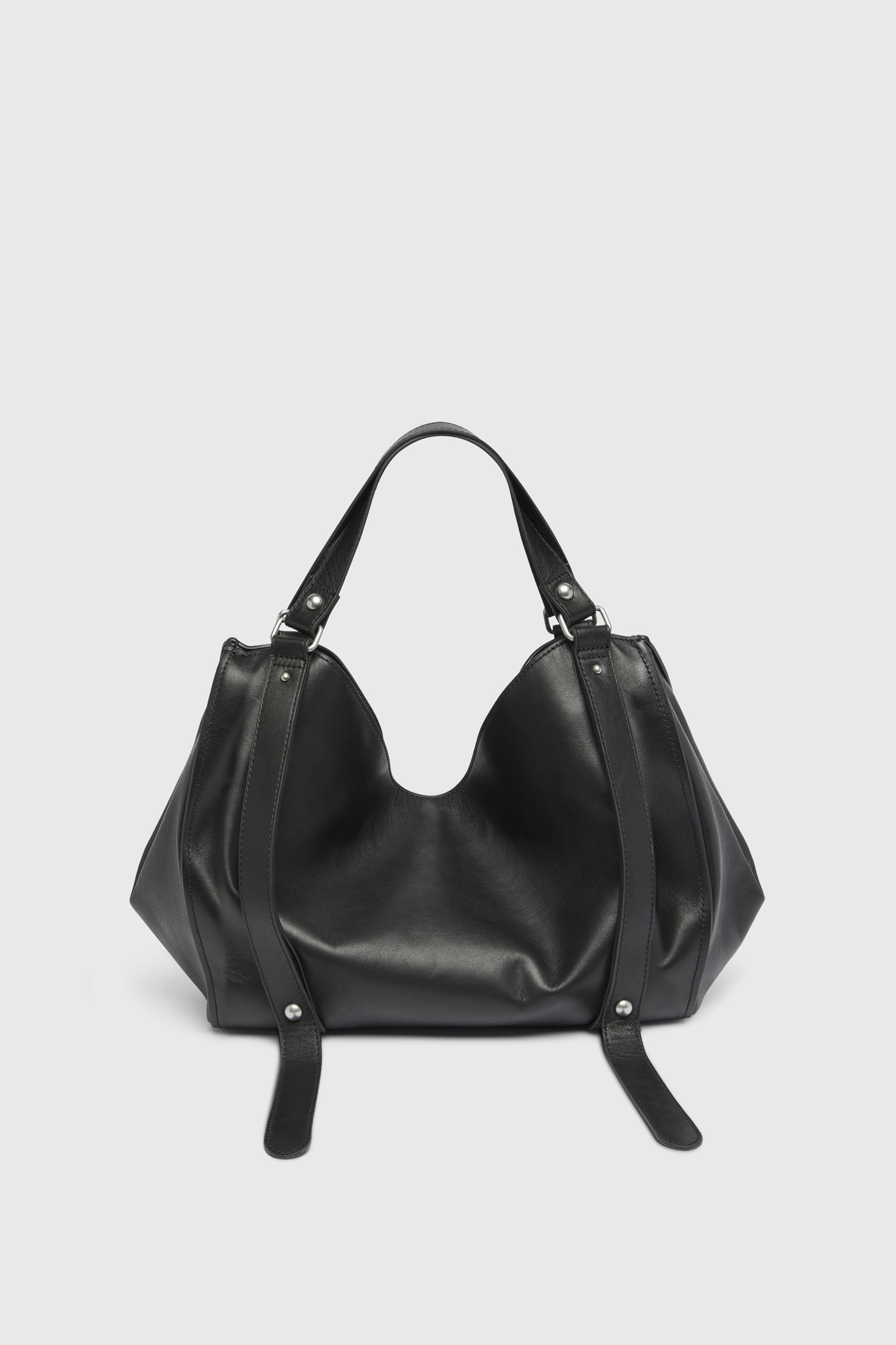 Diesel - D-ONE TOPHANDLE M, Unisex D-One-Medium Henkeltasche aus behandeltem Leder in Schwarz - 2