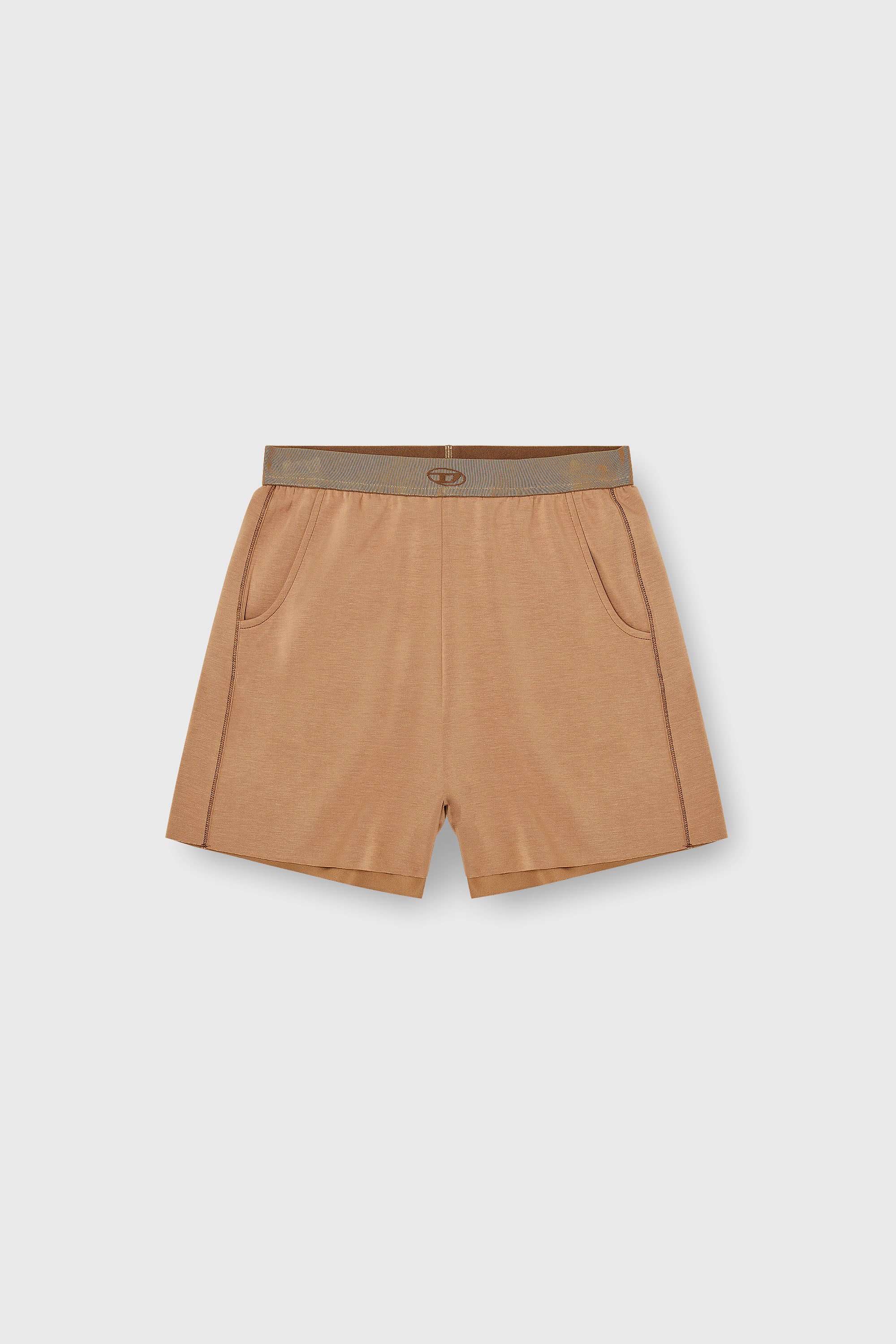Diesel - MARTHA-UTLT, Damen Shorts aus leichtem stretch-scuba in Braun - 2