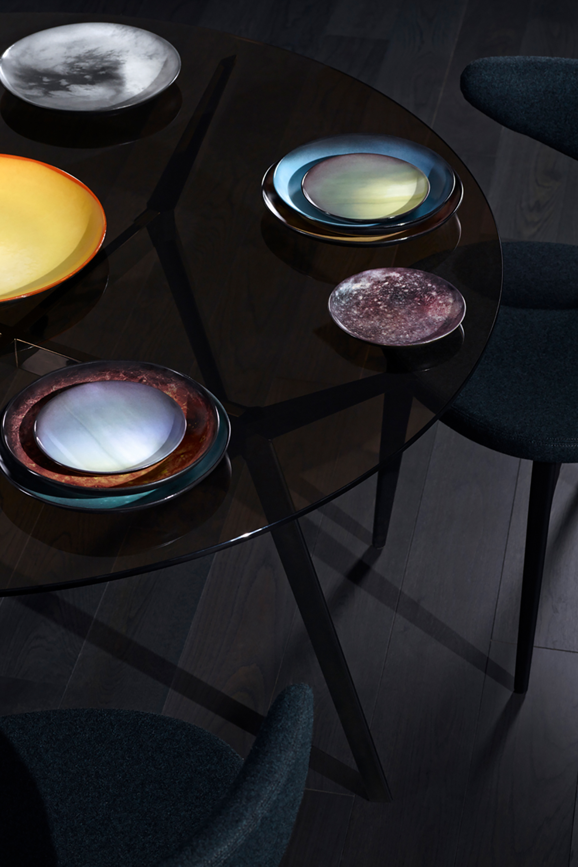 Diesel - 10824 COSMIC DINER, Unisex Essteller aus Porzellan „Uranus“ in Blau - 2