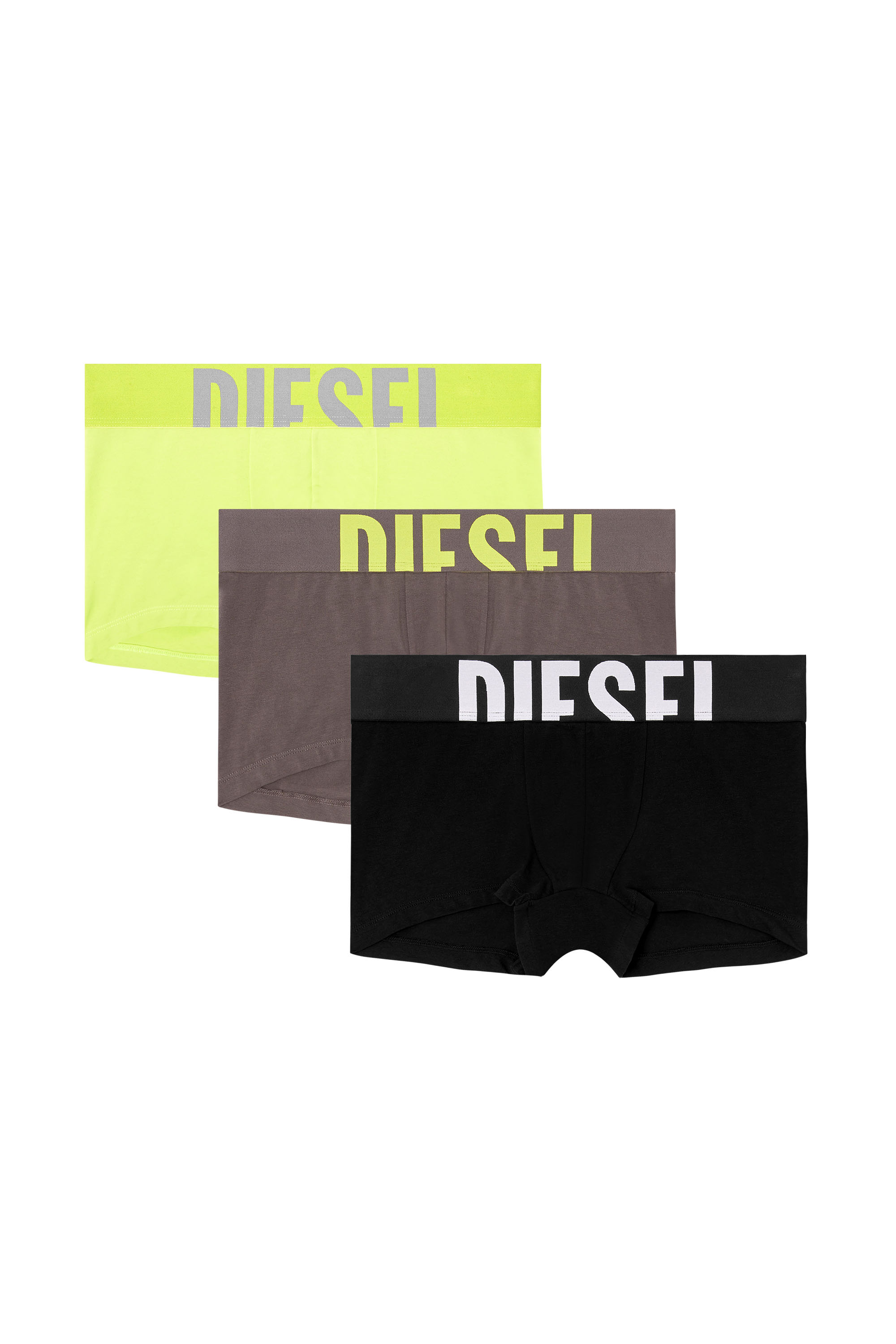 Diesel - UMBX-DAMIENTHREEPACK-5.5EL, Herren Retropants im Dreierpack aus Baumwollstretch in Schwarz/Grün - 1
