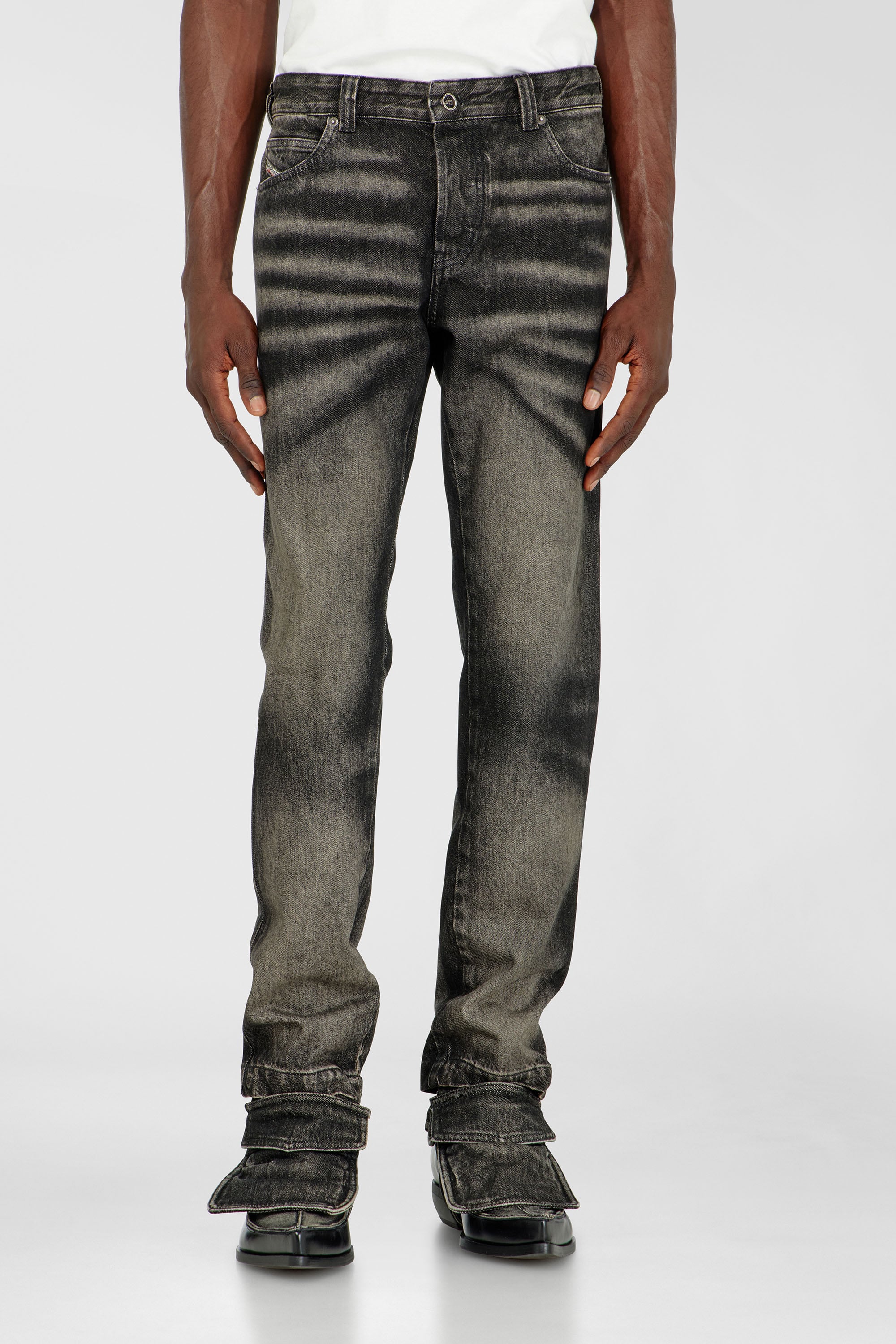 Diesel - Herren Slim Jeans D-Ghetvyl 09R33, Schwarz/Dunkelgrau - 1