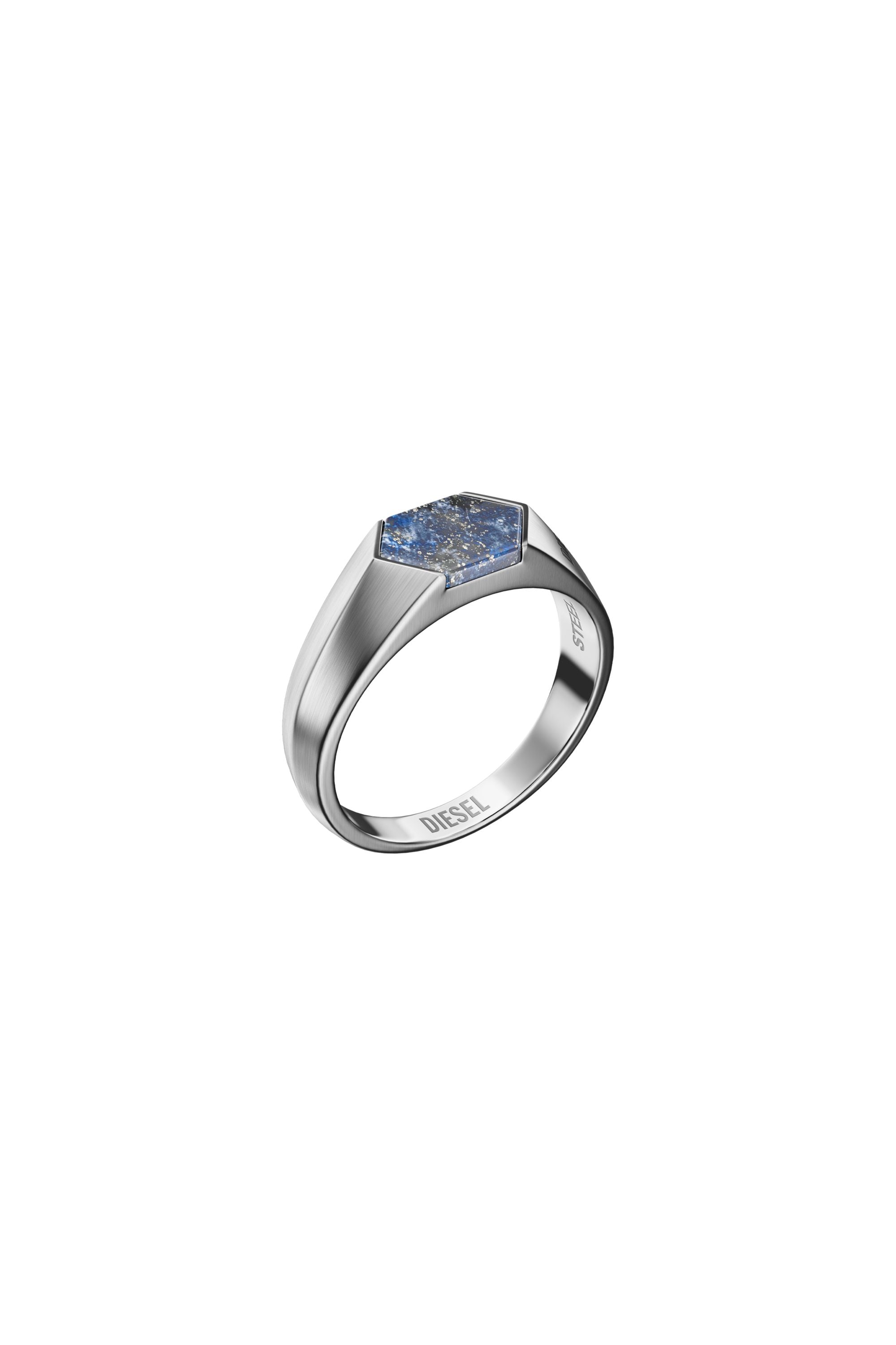 Diesel - DX1712040, Unisex Siegelring mit Lapislazuli in Silber/Blau - 1