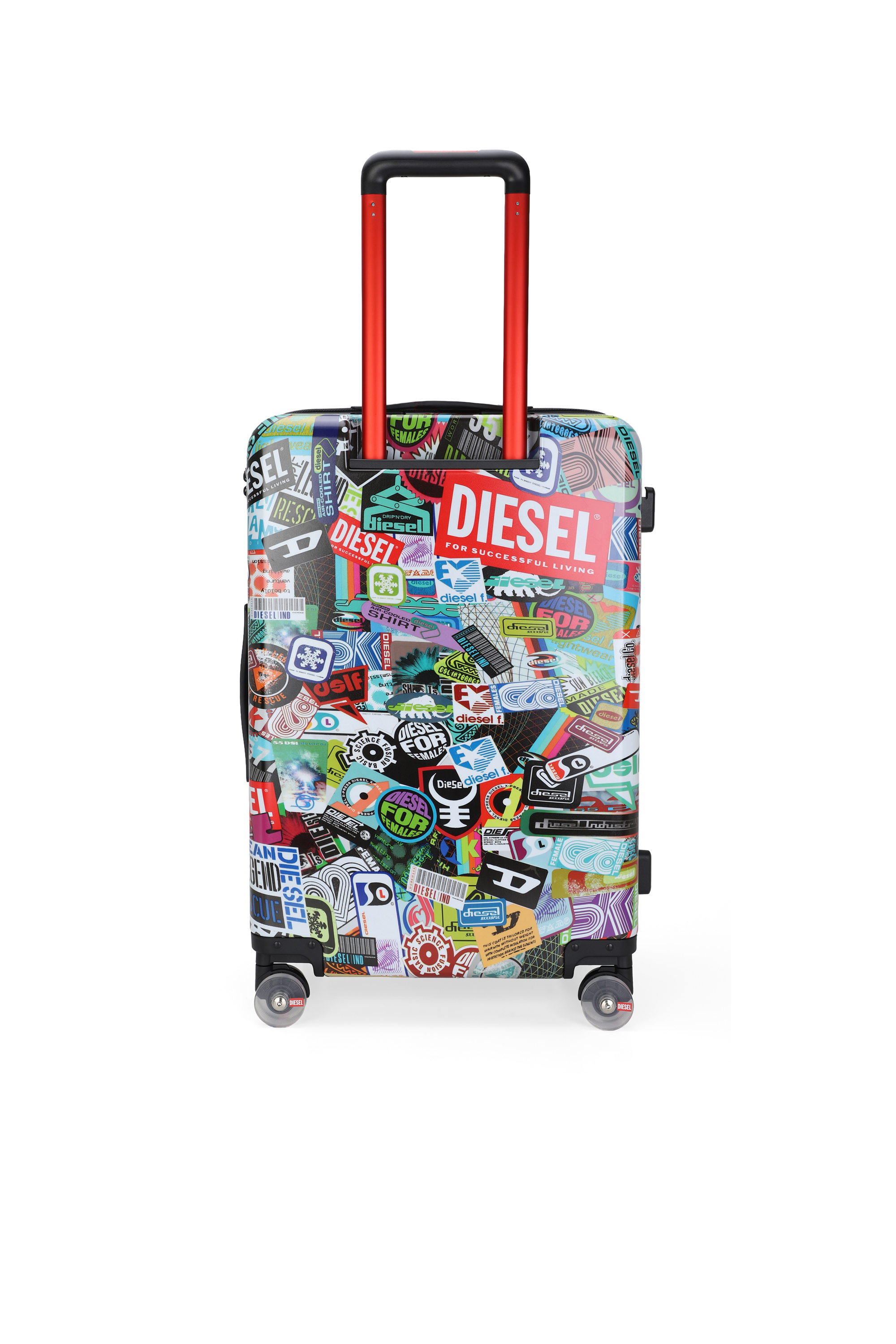 Diesel - DIESEL PC PRINTED TROLLEY-STICKERS- DSL0, Unisex Koffer im Sticker-Stil Gr&ouml;&szlig;e M in Bunt - 2
