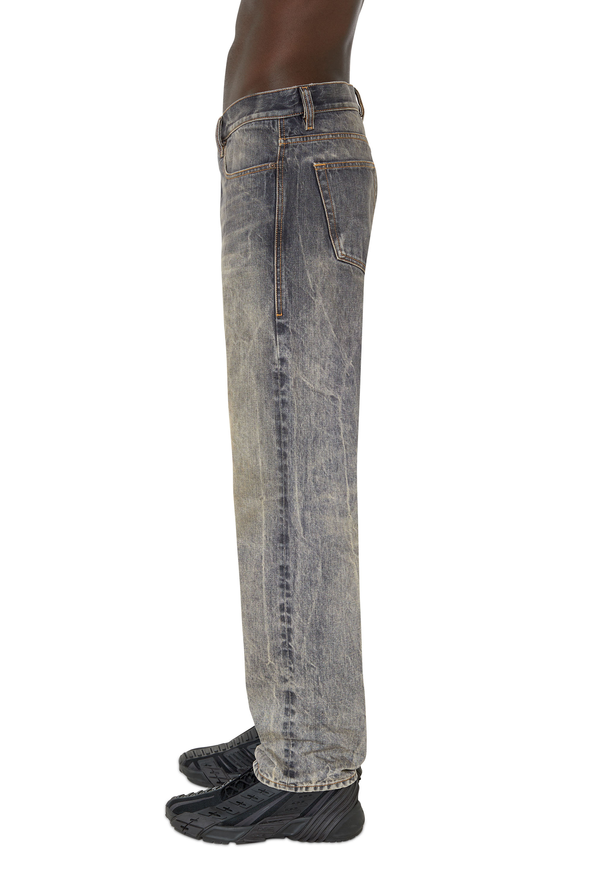 Diesel - 2020 D-Viker 007C9 Straight Jeans, Schwarz/Dunkelgrau - Image 5
