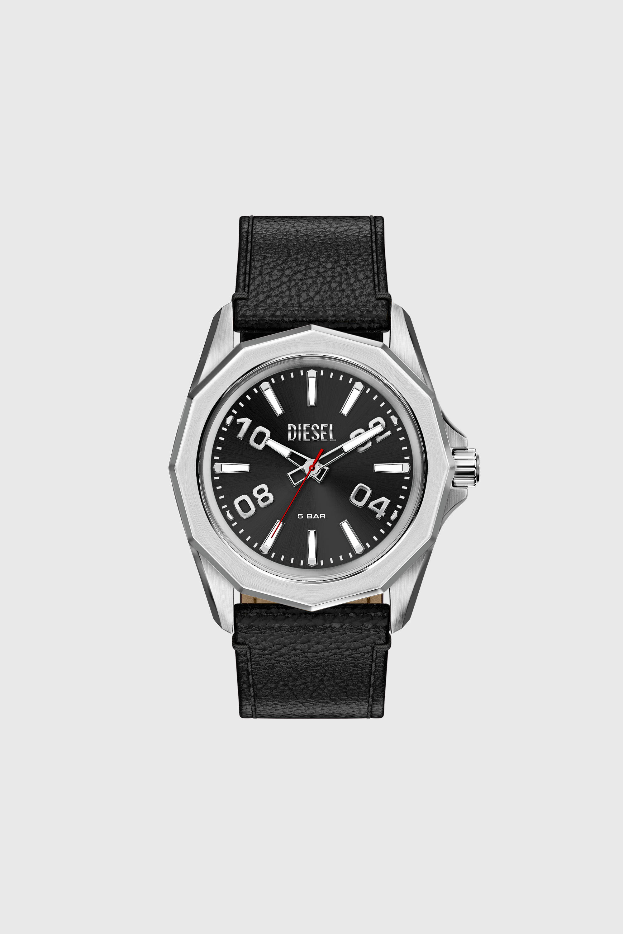 Diesel - DZ2248 WATCH, Herren Stinger Uhr mit schwarzem Lederarmband in Schwarz - 1