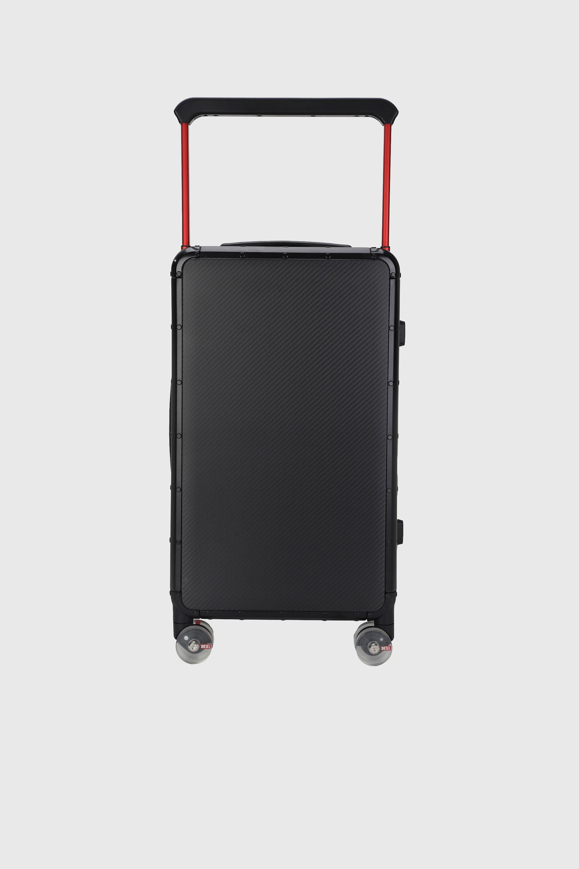 Diesel - DSL CARBON FIBER TROLLEY-BLACK- DSL001, Unisex Koffer aus Kohlefaser Gr&ouml;&szlig;e M in Schwarz - 2