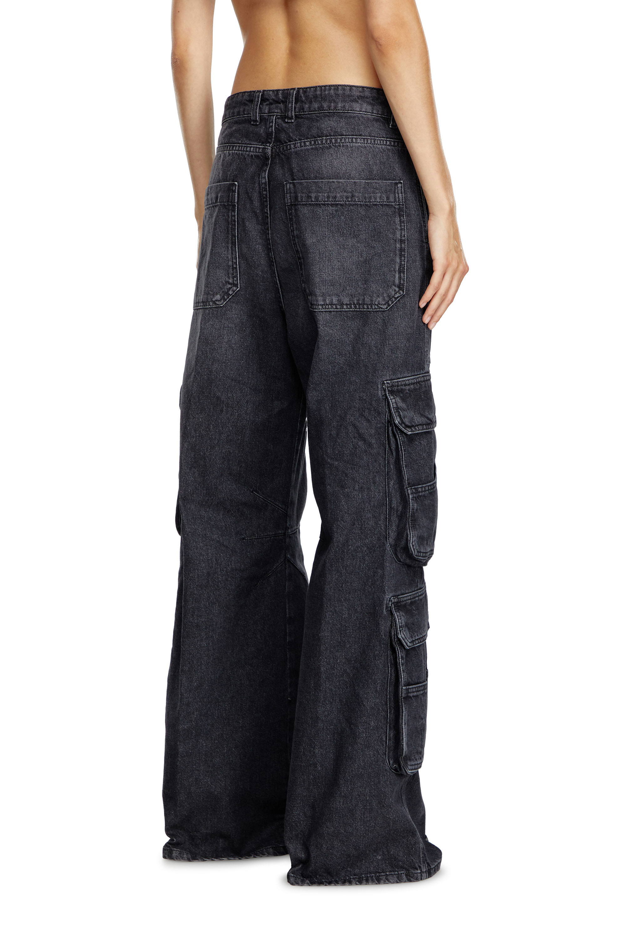 Diesel - Woman Straight Jeans 1996 D-Sire 0HLAA, Black/Dark grey - Image 1