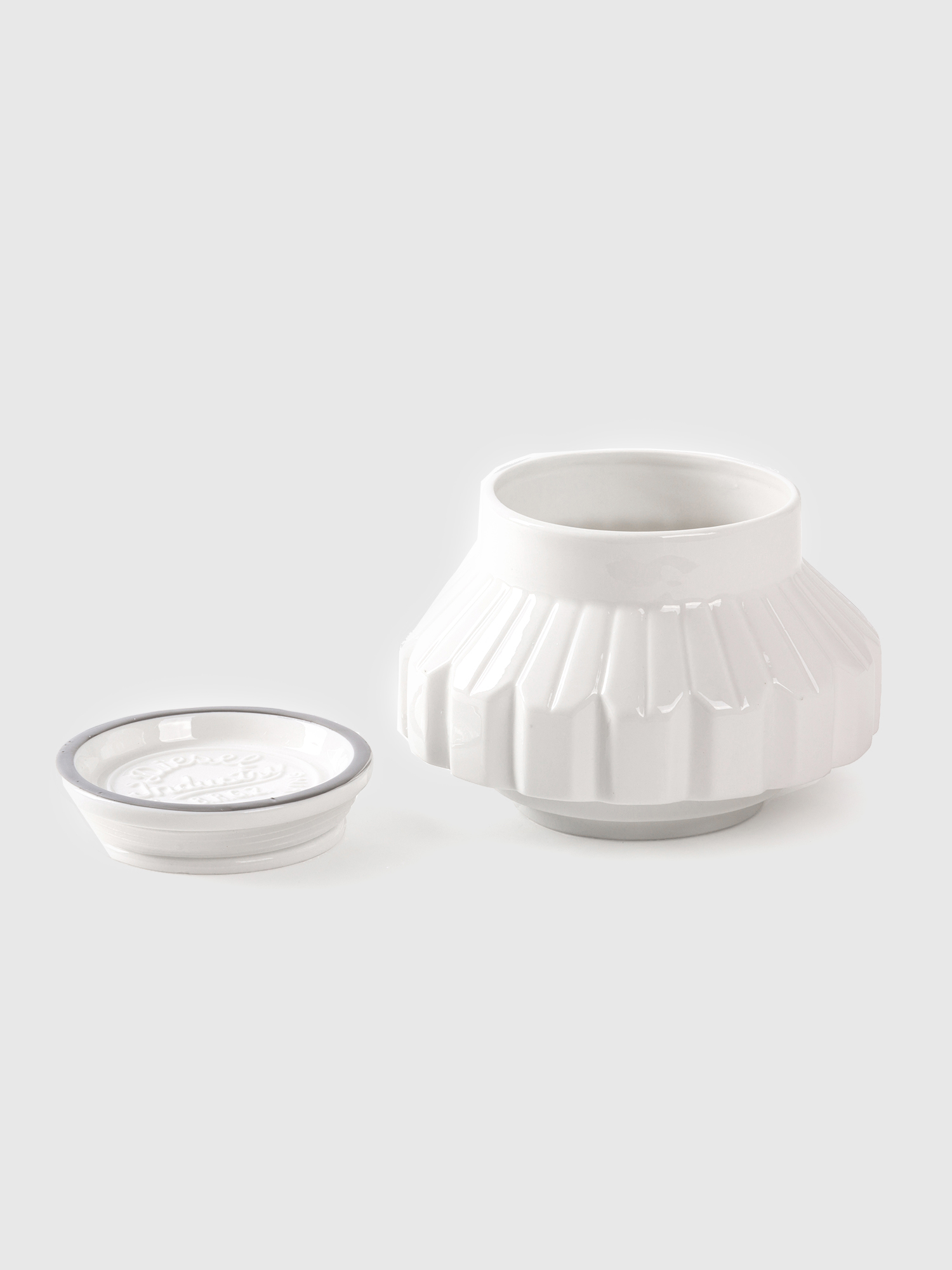 Diesel - 10905 SIL MACHINE, Unisex Mittelgro&szlig;er Beh&auml;lter aus Porzellan in Wei&szlig; - 1