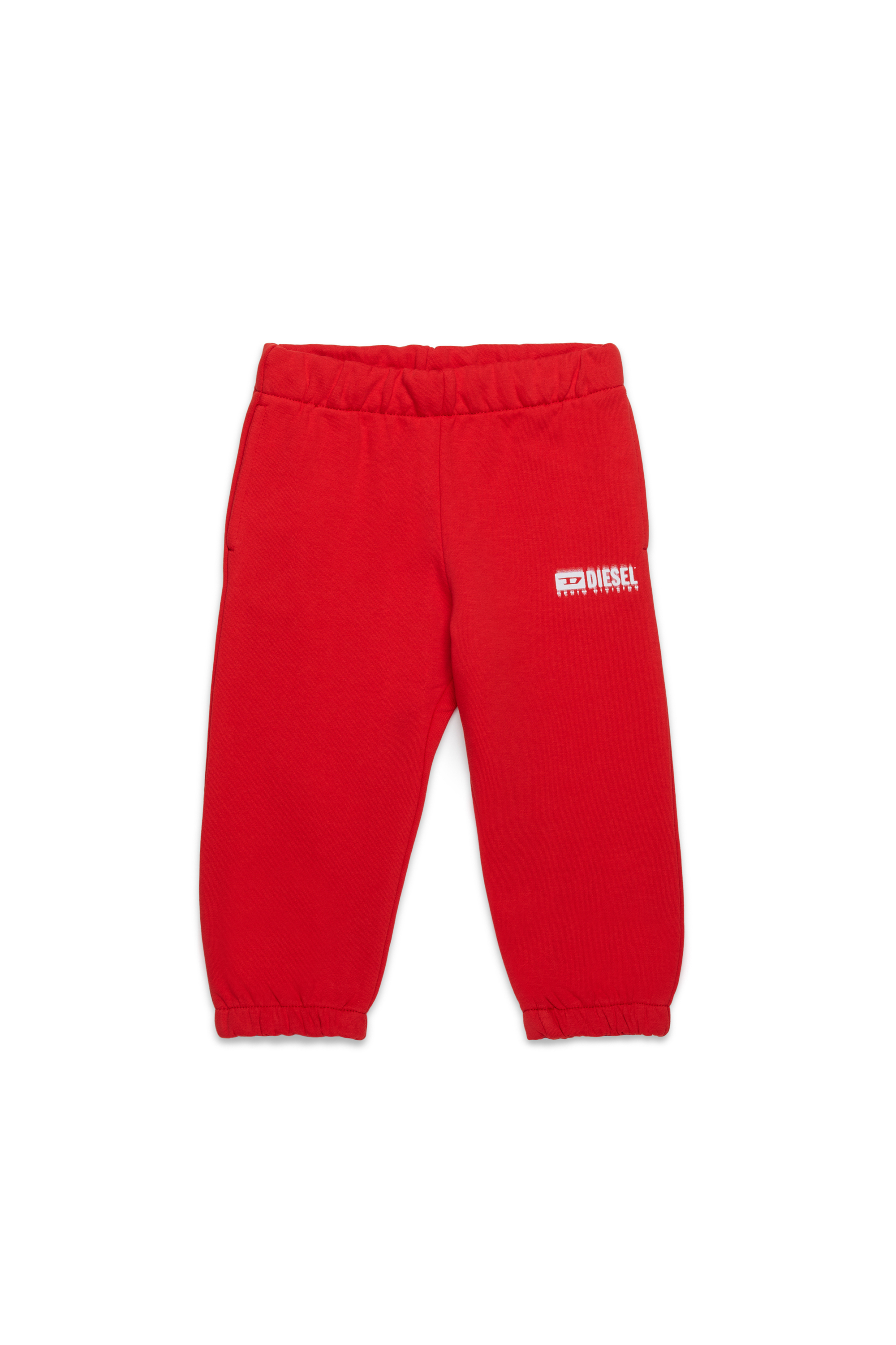 Diesel - PBASEB, Unisex Sweathose mit verschmiertem Logo in Rot - 1