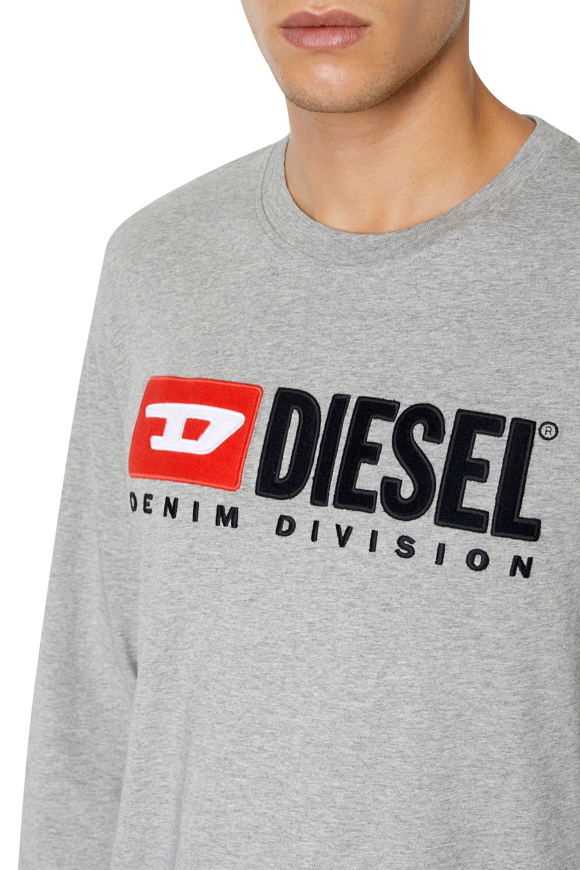 Diesel - T-JUST-LS-DIV, Grau - Image 4