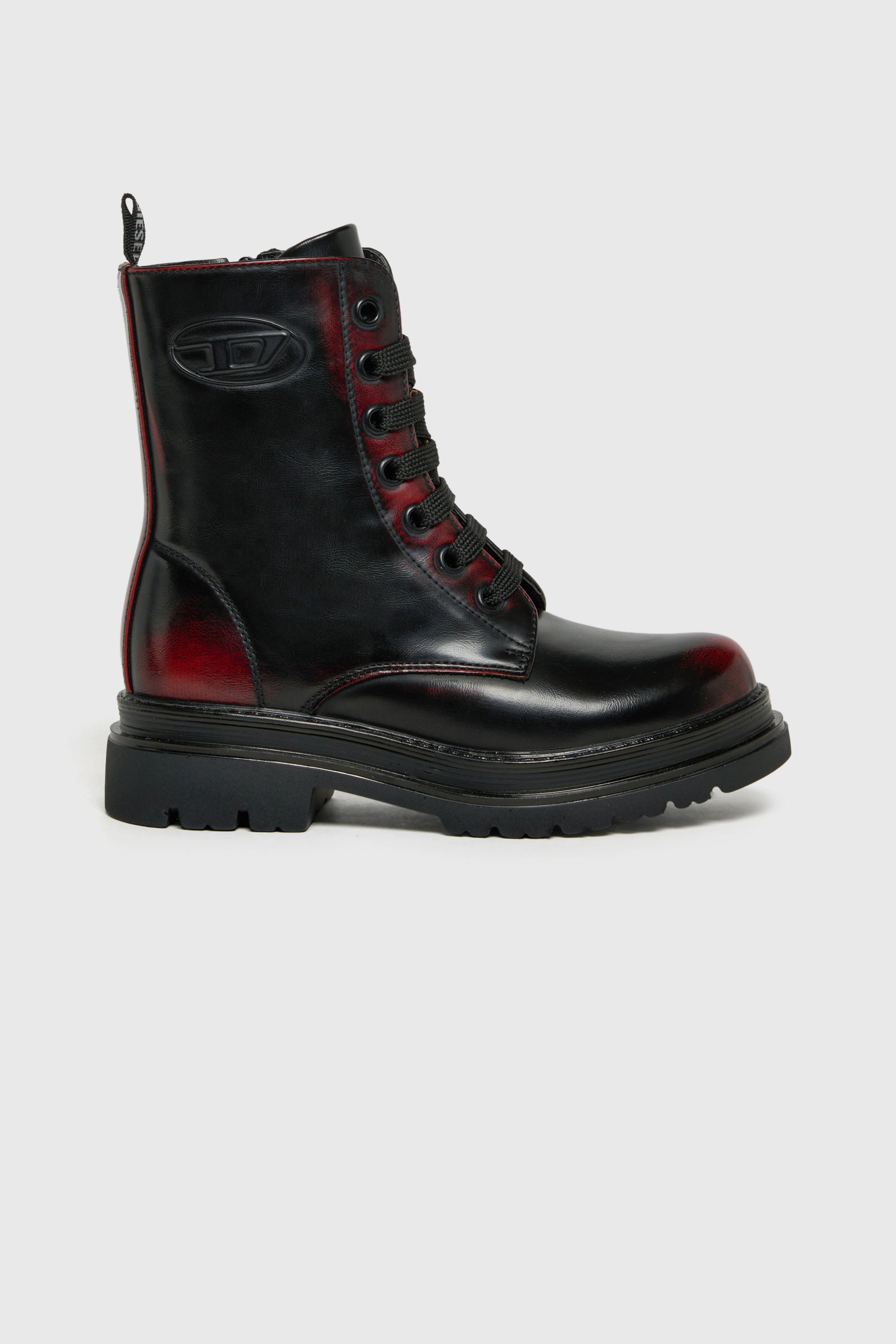 Diesel - D-ANFISTR-ABR, Unisex D-Anfistr - Combat-Boots mit Zweiton-Effekt in Schwarz - 1