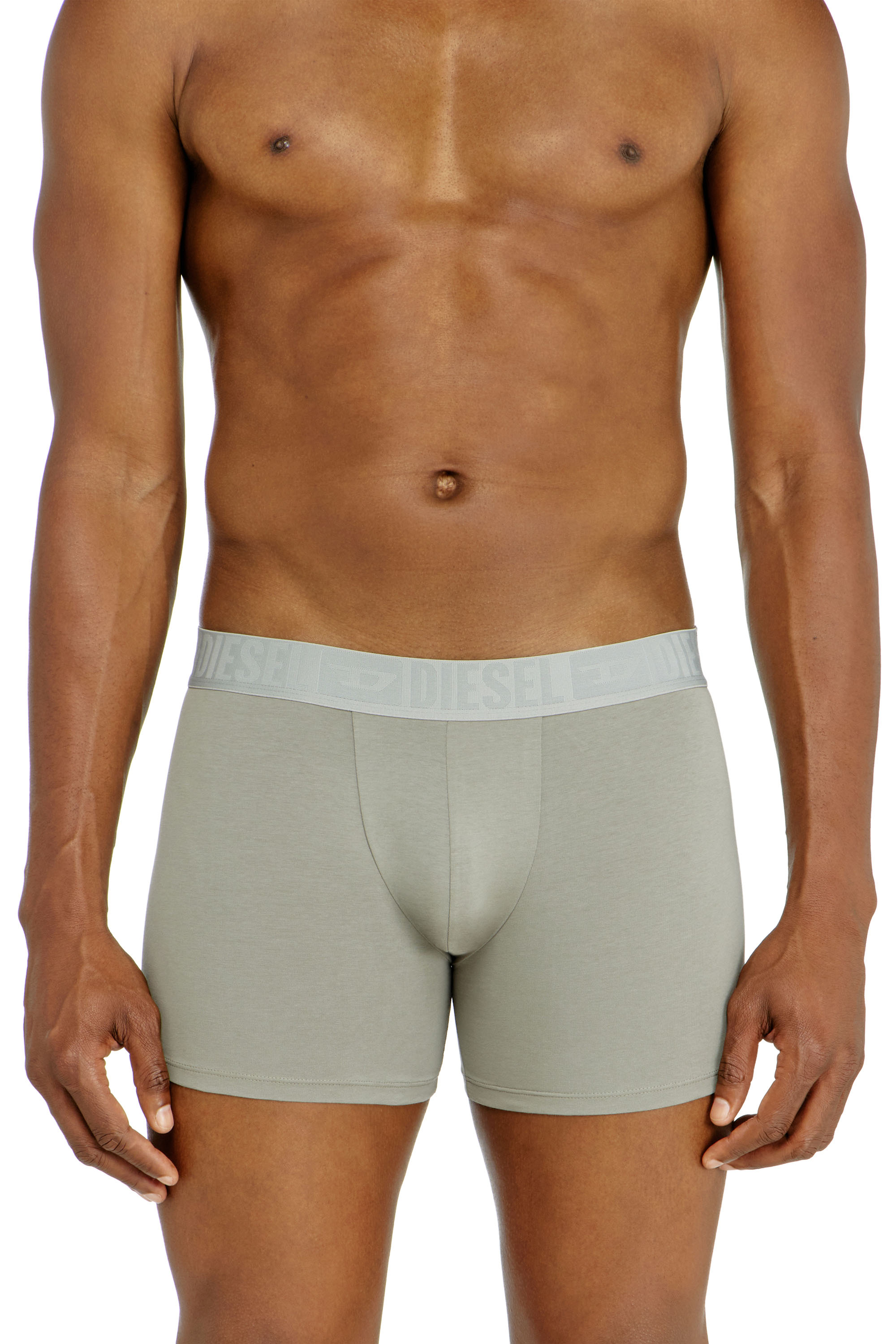 Diesel - SEBASTIAN-D-CORE-3PACK, Herren Boxer-Slips aus stretch-baumwolle im Dreierpack in Schwarz/Grau - 2