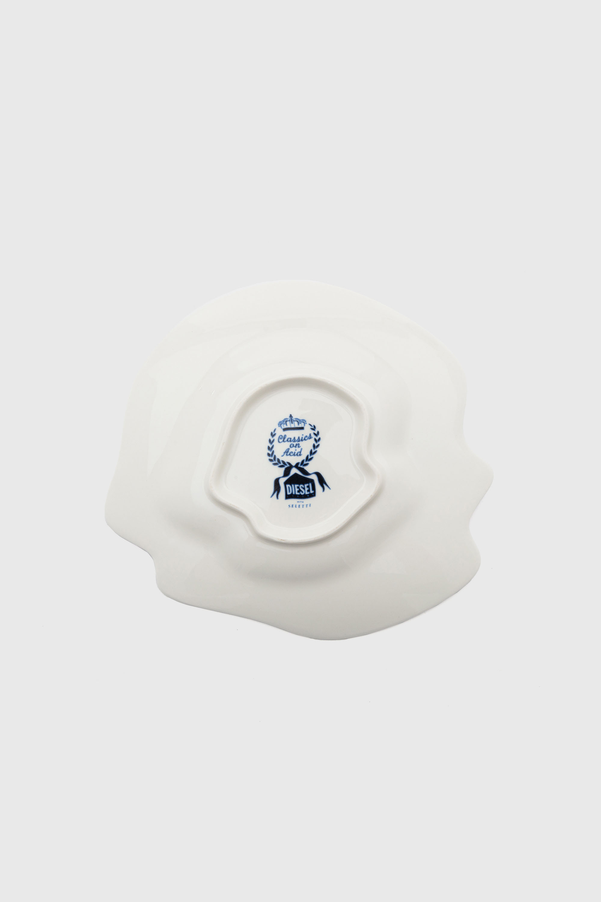 Diesel - 11231 DESSERT PLATE INPORCELAIN"CLASSIC, Unisex's Porcelain dessert plate in White/Blue - 2