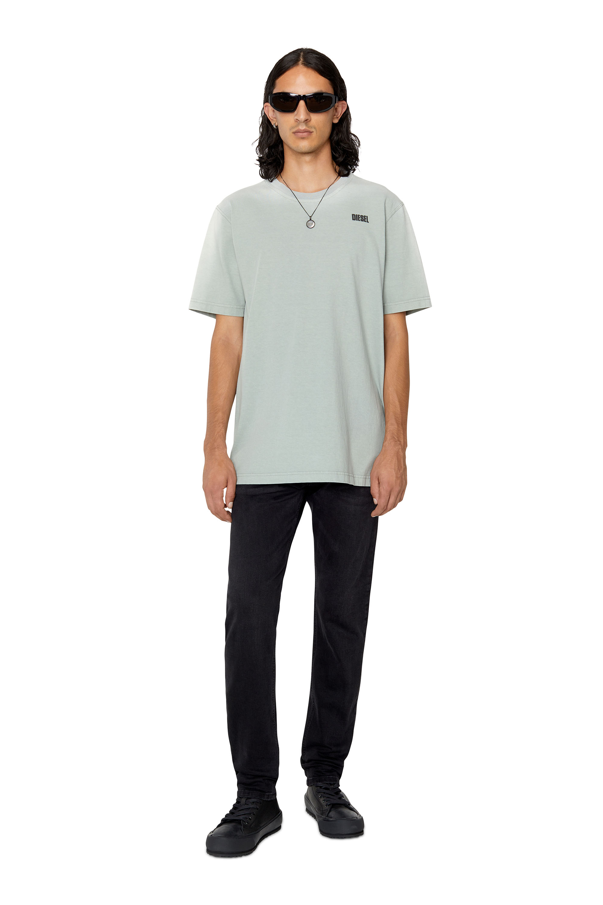 Diesel - Slim Jeans D-Luster 0IHAU, Schwarz/Dunkelgrau - Image 1
